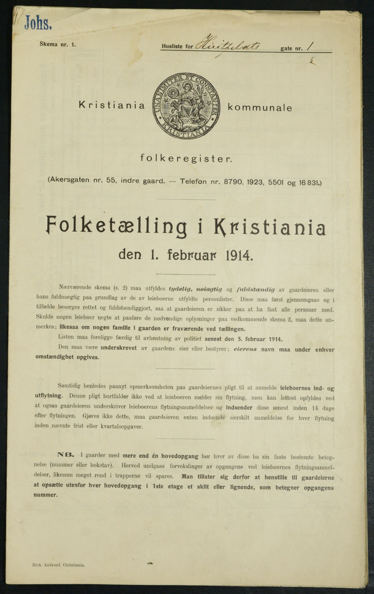 OBA, Kommunal folketelling 1.2.1914 for Kristiania, 1914, s. 41602