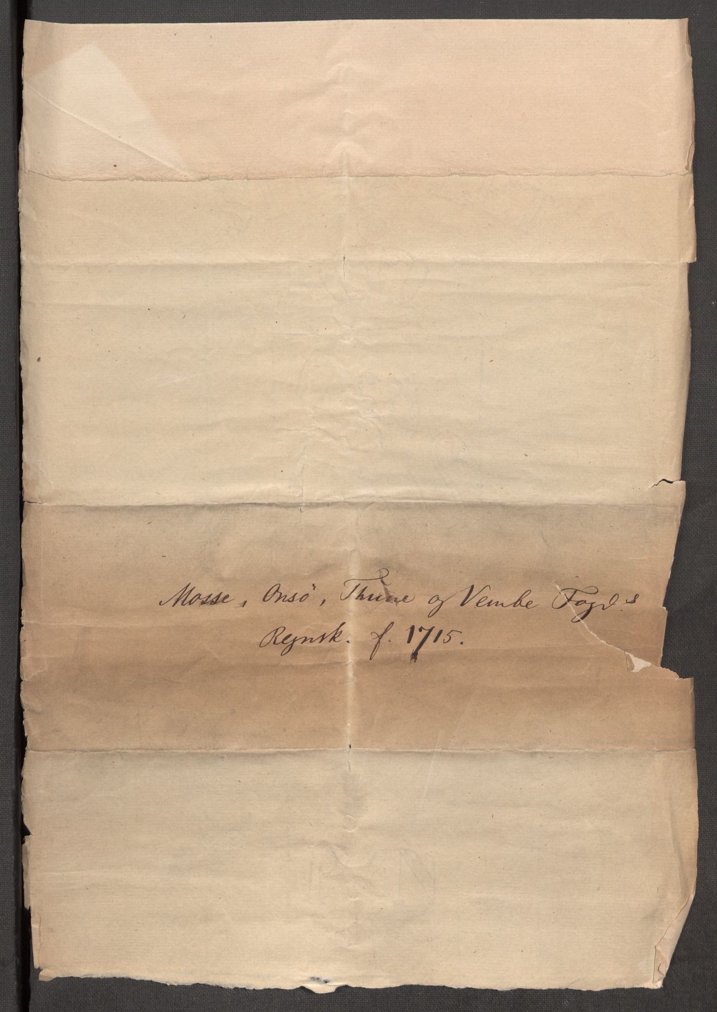 Rentekammeret inntil 1814, Reviderte regnskaper, Fogderegnskap, AV/RA-EA-4092/R04/L0140: Fogderegnskap Moss, Onsøy, Tune, Veme og Åbygge, 1715-1716, s. 3