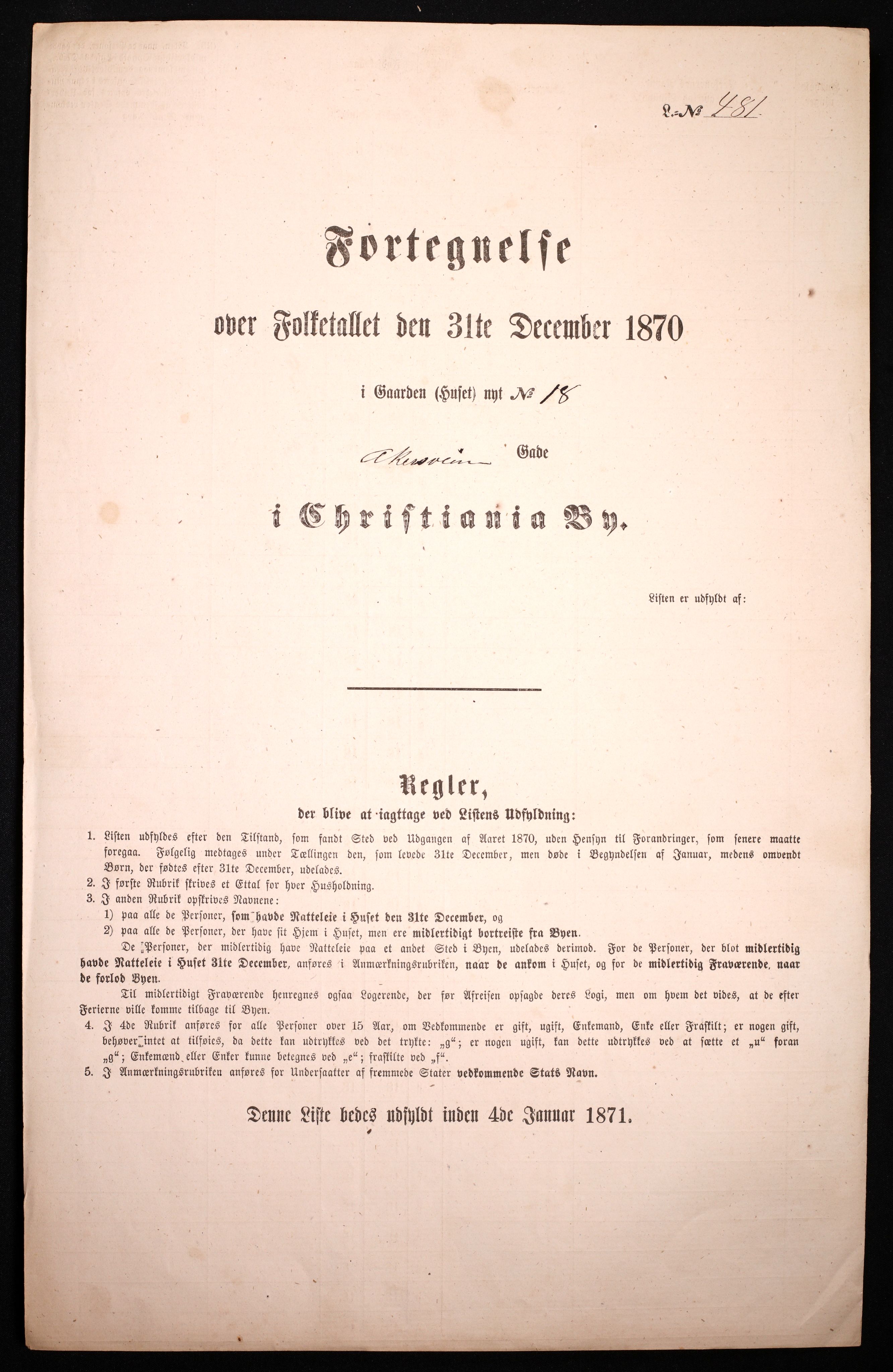 RA, Folketelling 1870 for 0301 Kristiania kjøpstad, 1870, s. 246