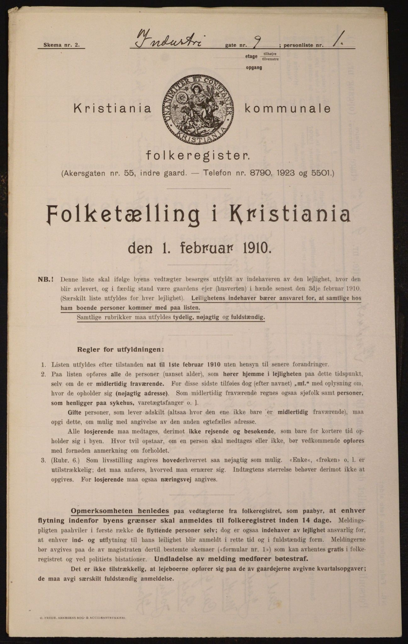 OBA, Kommunal folketelling 1.2.1910 for Kristiania, 1910, s. 42286