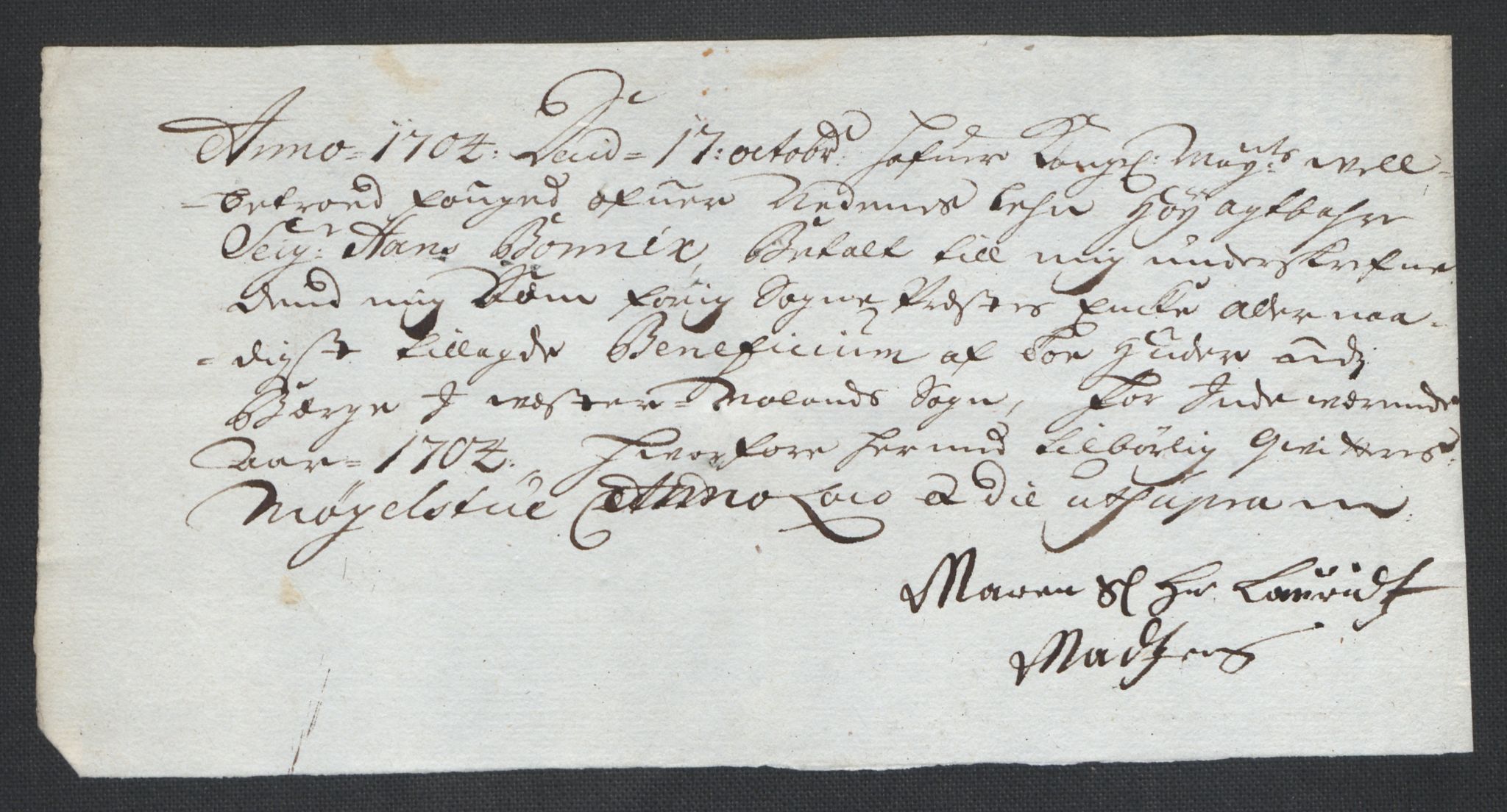 Rentekammeret inntil 1814, Reviderte regnskaper, Fogderegnskap, AV/RA-EA-4092/R39/L2317: Fogderegnskap Nedenes, 1704-1705, s. 65