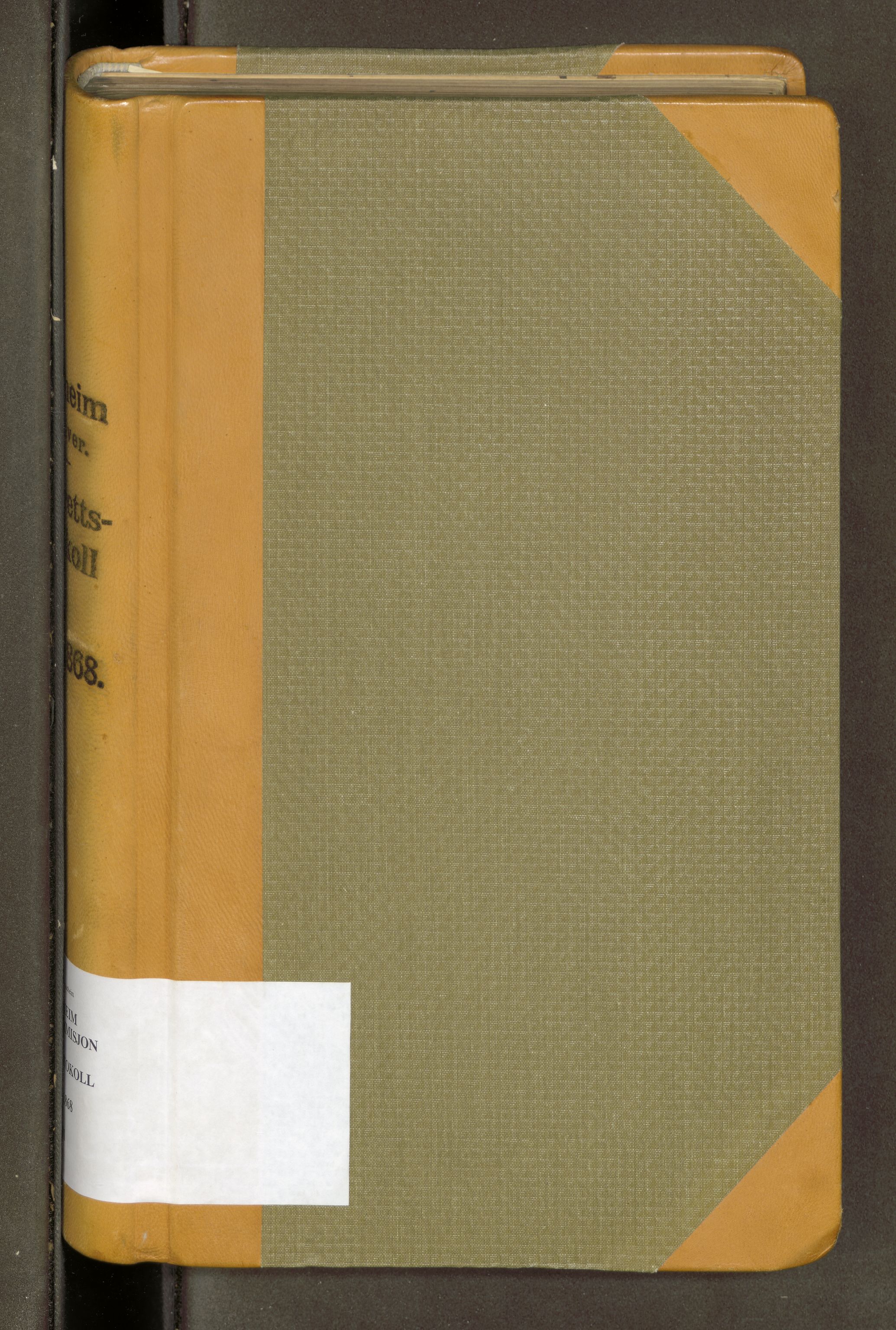 Trondheim politirett, AV/SAT-A-4553/A/L0002/0001: politikommisjonens domsprotokoller / Domsprotokoll, 1857-1868