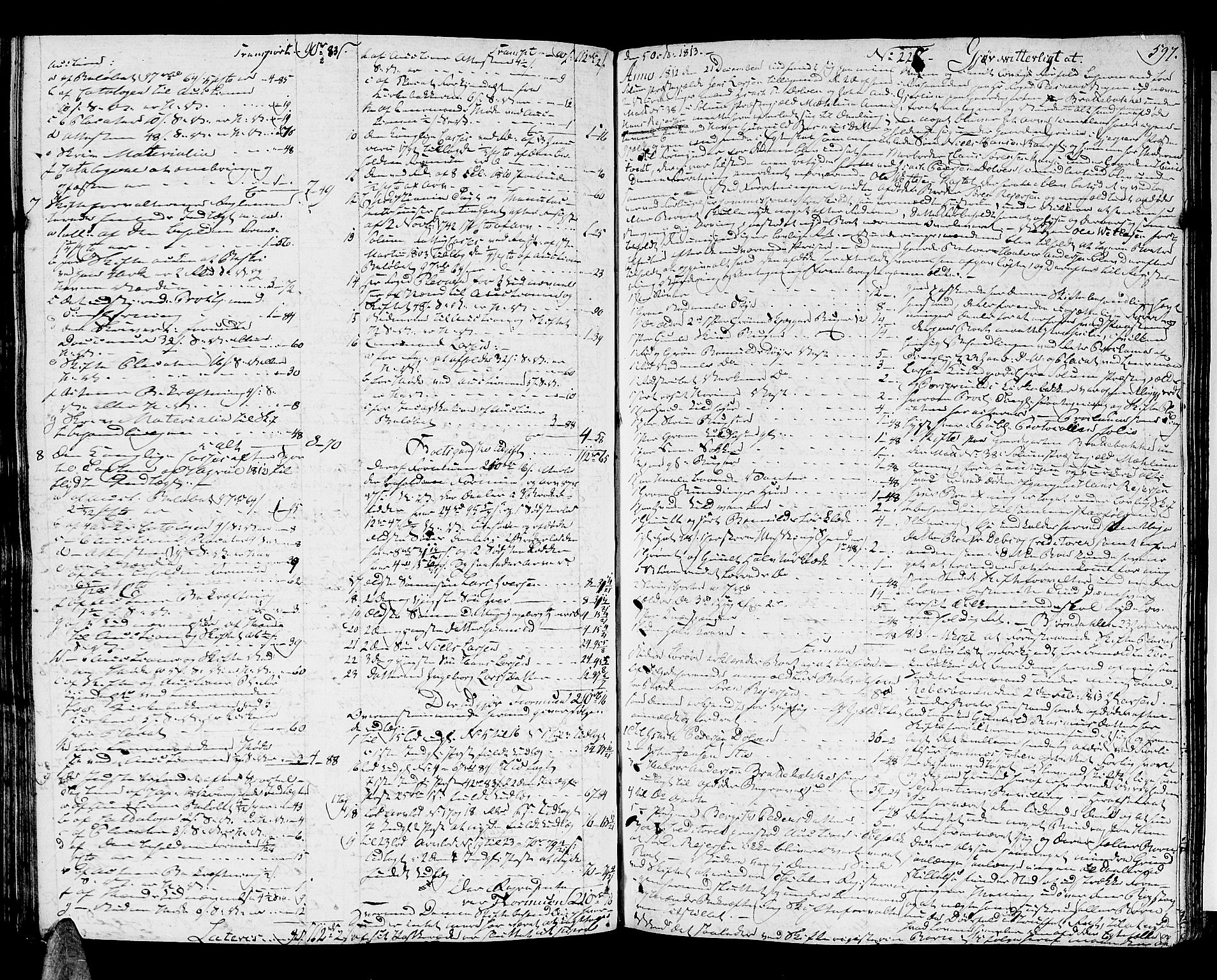 Nedre Telemark sorenskriveri, AV/SAKO-A-135/H/Hb/Hba/L0020: Skifteprotokoll, 1809-1815, s. 596b-597a
