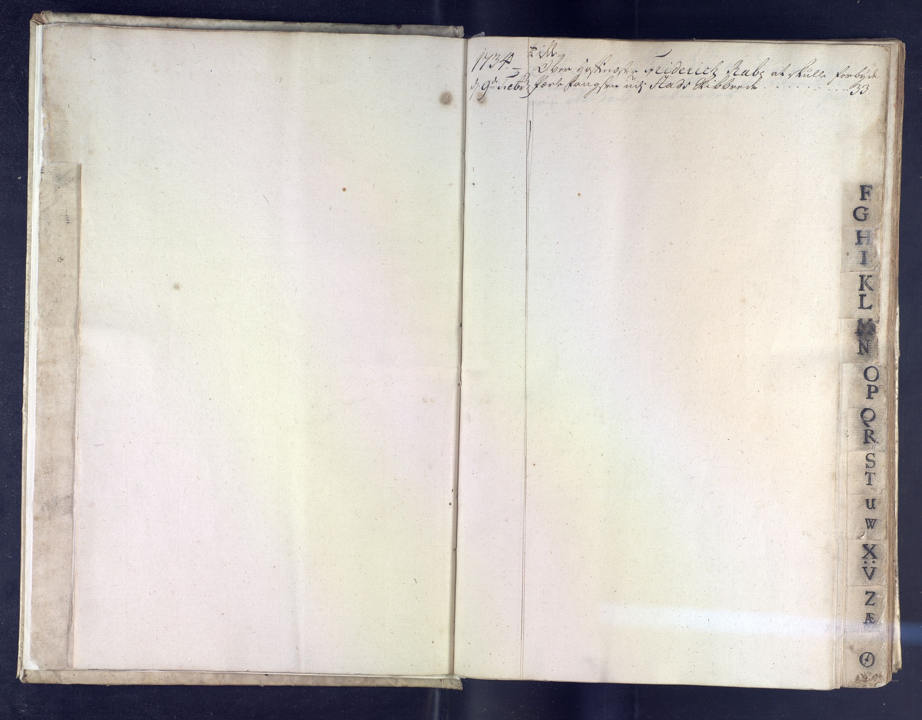 Stiftamtmannen i Bergen, SAB/A-100006/B/Ba/L0007: Lnr.57 - utanstifts, 1734-1736