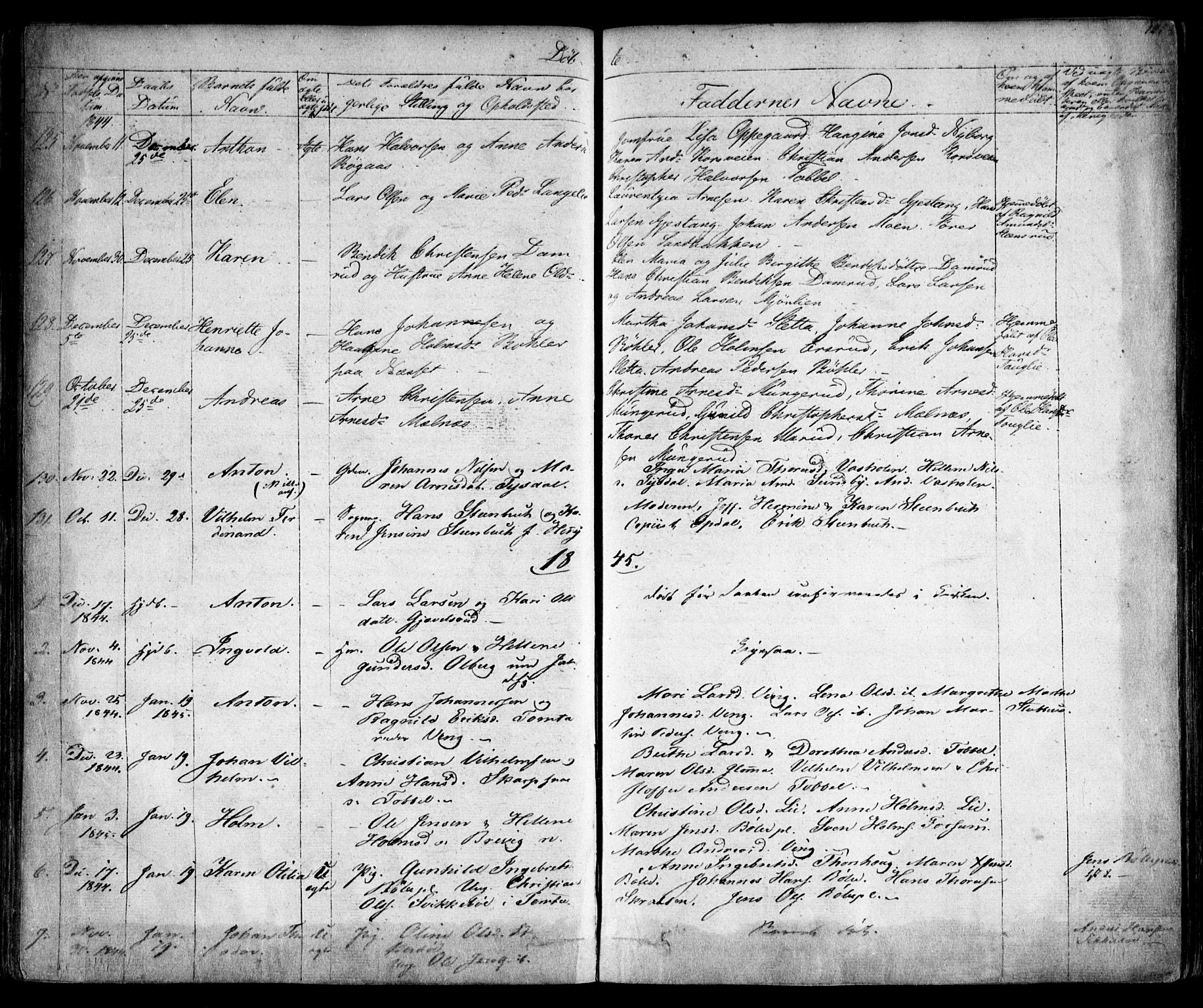 Enebakk prestekontor Kirkebøker, AV/SAO-A-10171c/F/Fa/L0009: Ministerialbok nr. I 9, 1832-1861, s. 121