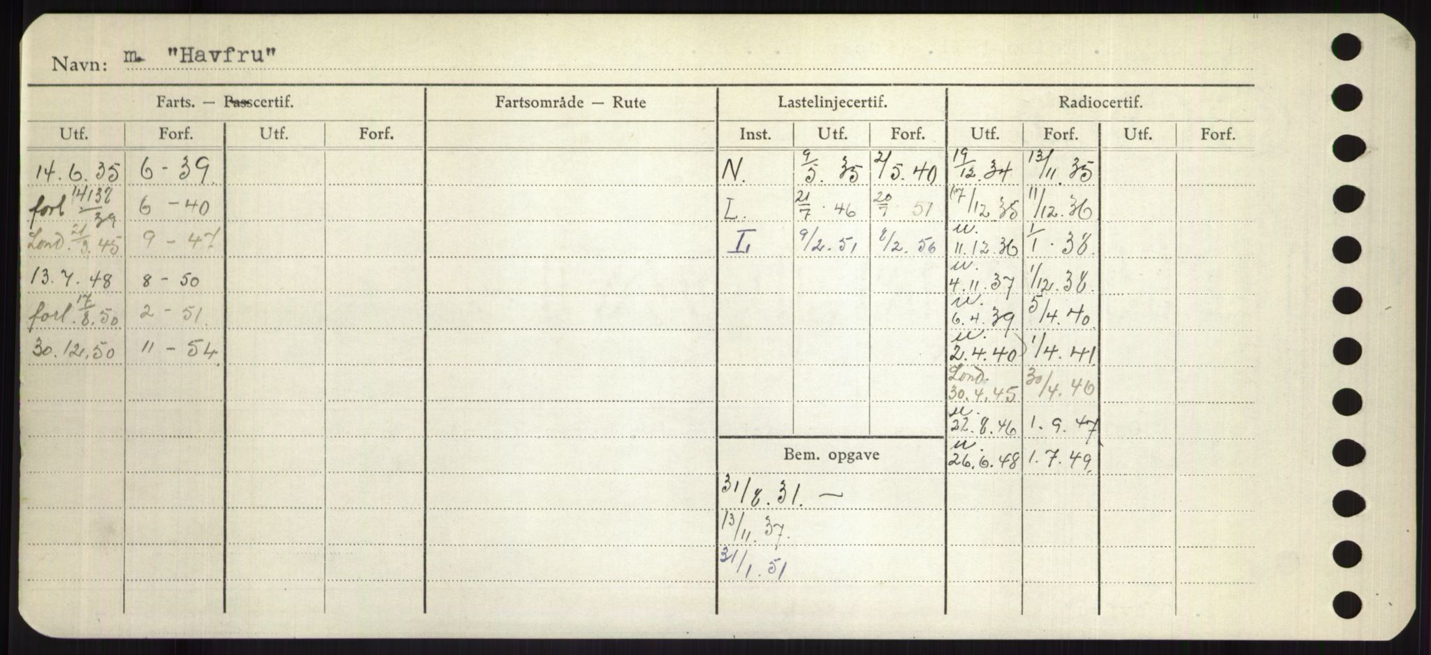 Sjøfartsdirektoratet med forløpere, Skipsmålingen, RA/S-1627/H/Hd/L0014: Fartøy, H-Havl, s. 546