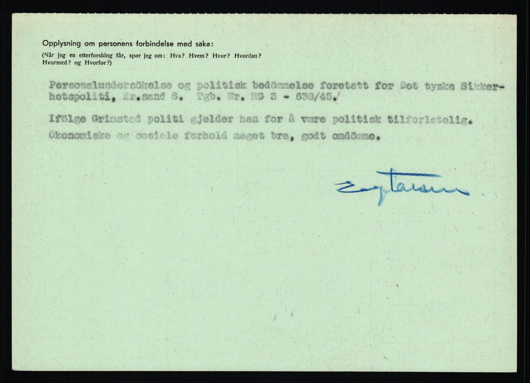 Statspolitiet - Hovedkontoret / Osloavdelingen, AV/RA-S-1329/C/Ca/L0002: Arneberg - Brand, 1943-1945, s. 4392