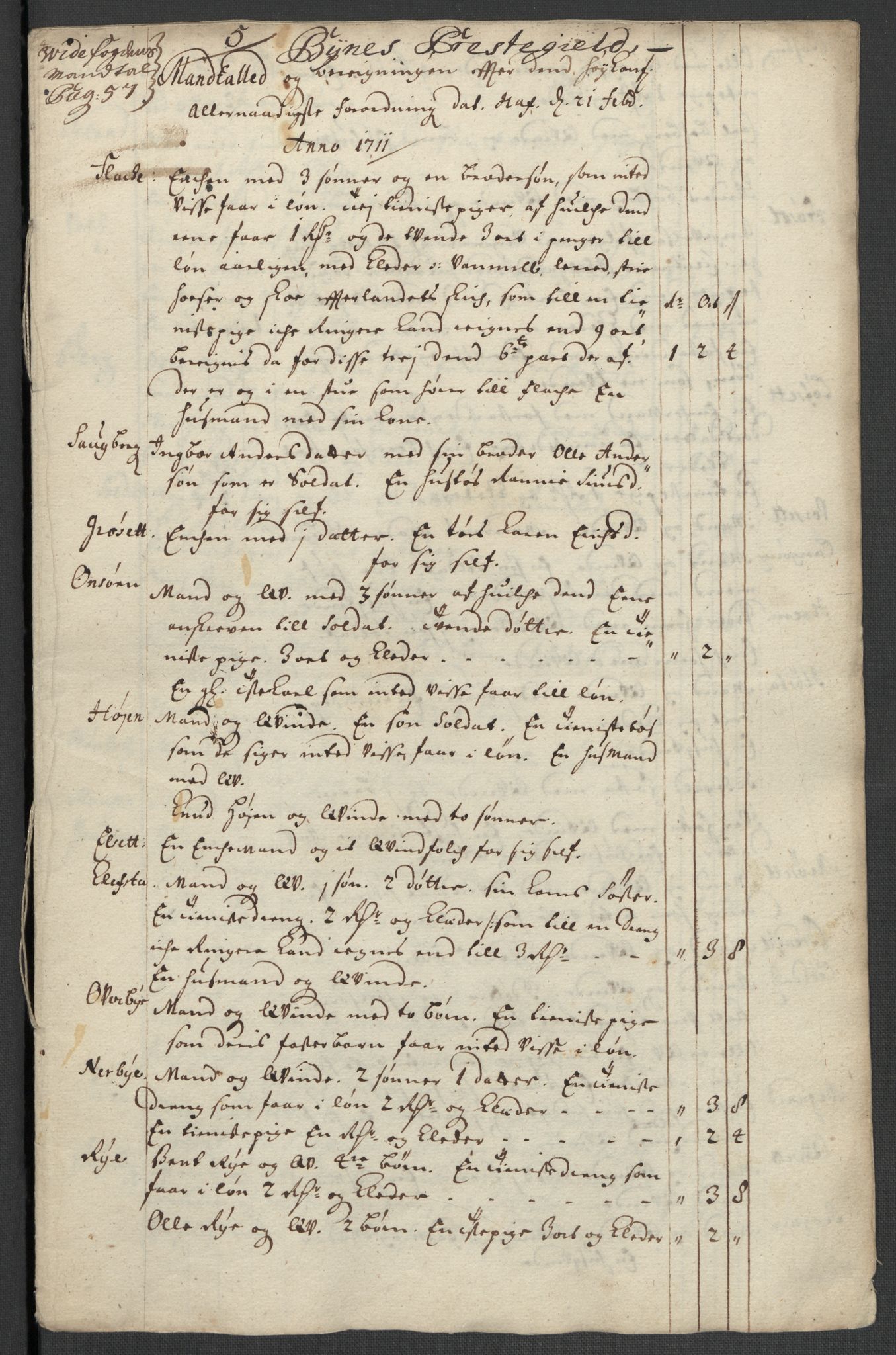 Rentekammeret inntil 1814, Reviderte regnskaper, Fogderegnskap, RA/EA-4092/R61/L4112: Fogderegnskap Strinda og Selbu, 1711, s. 345