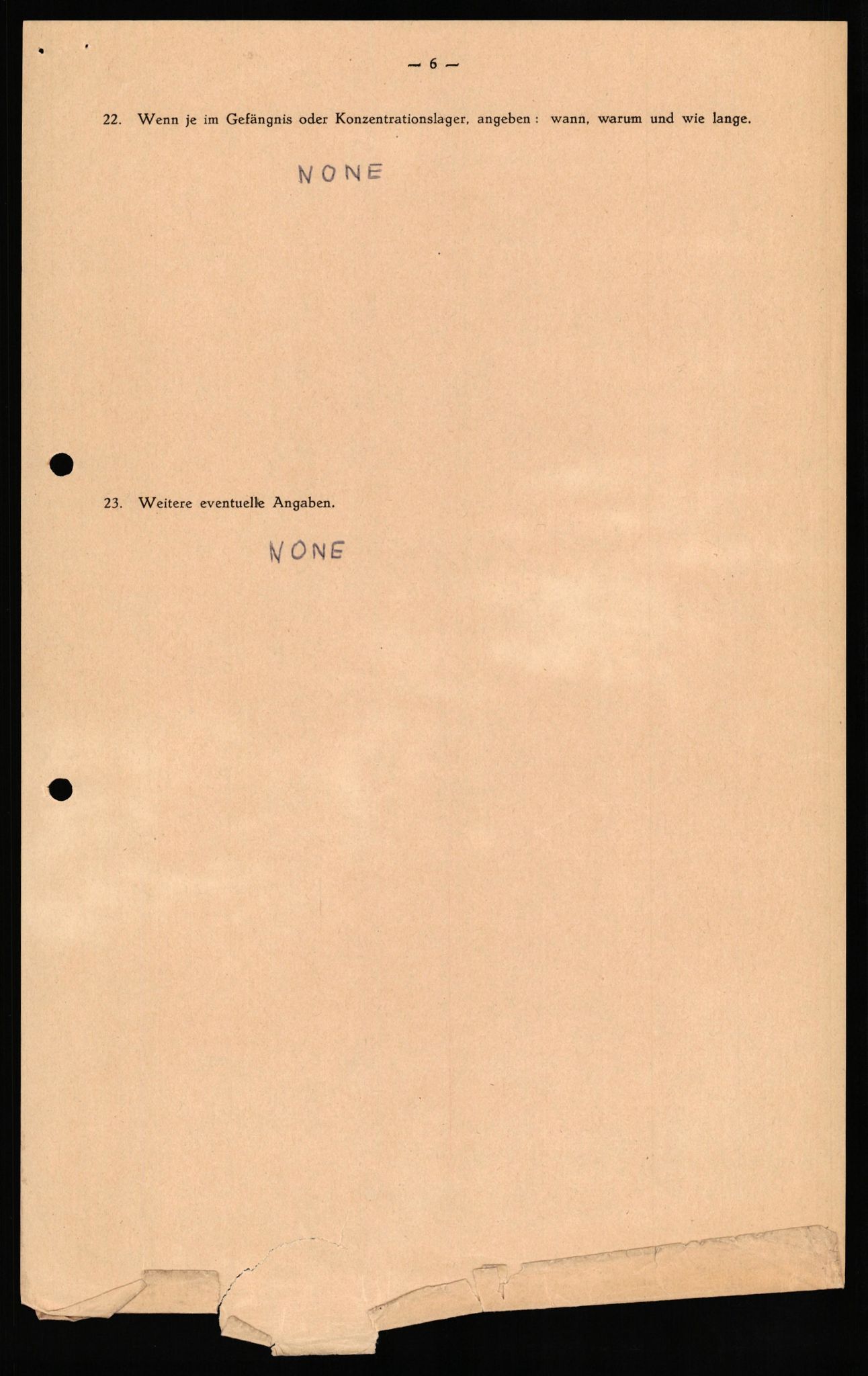 Forsvaret, Forsvarets overkommando II, AV/RA-RAFA-3915/D/Db/L0030: CI Questionaires. Tyske okkupasjonsstyrker i Norge. Tyskere., 1945-1946, s. 204