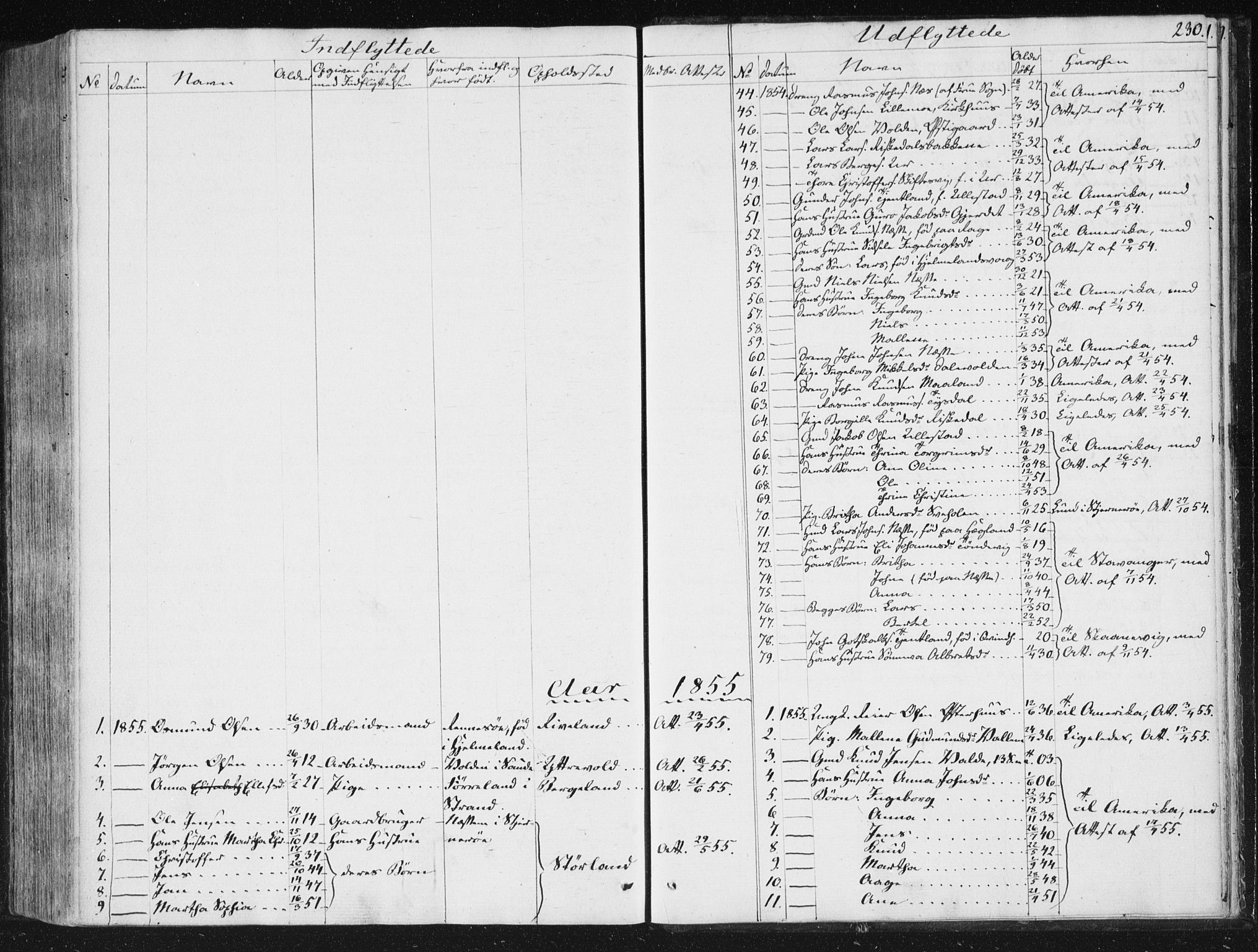 Hjelmeland sokneprestkontor, SAST/A-101843/01/IV/L0008: Ministerialbok nr. A 8, 1842-1861, s. 230