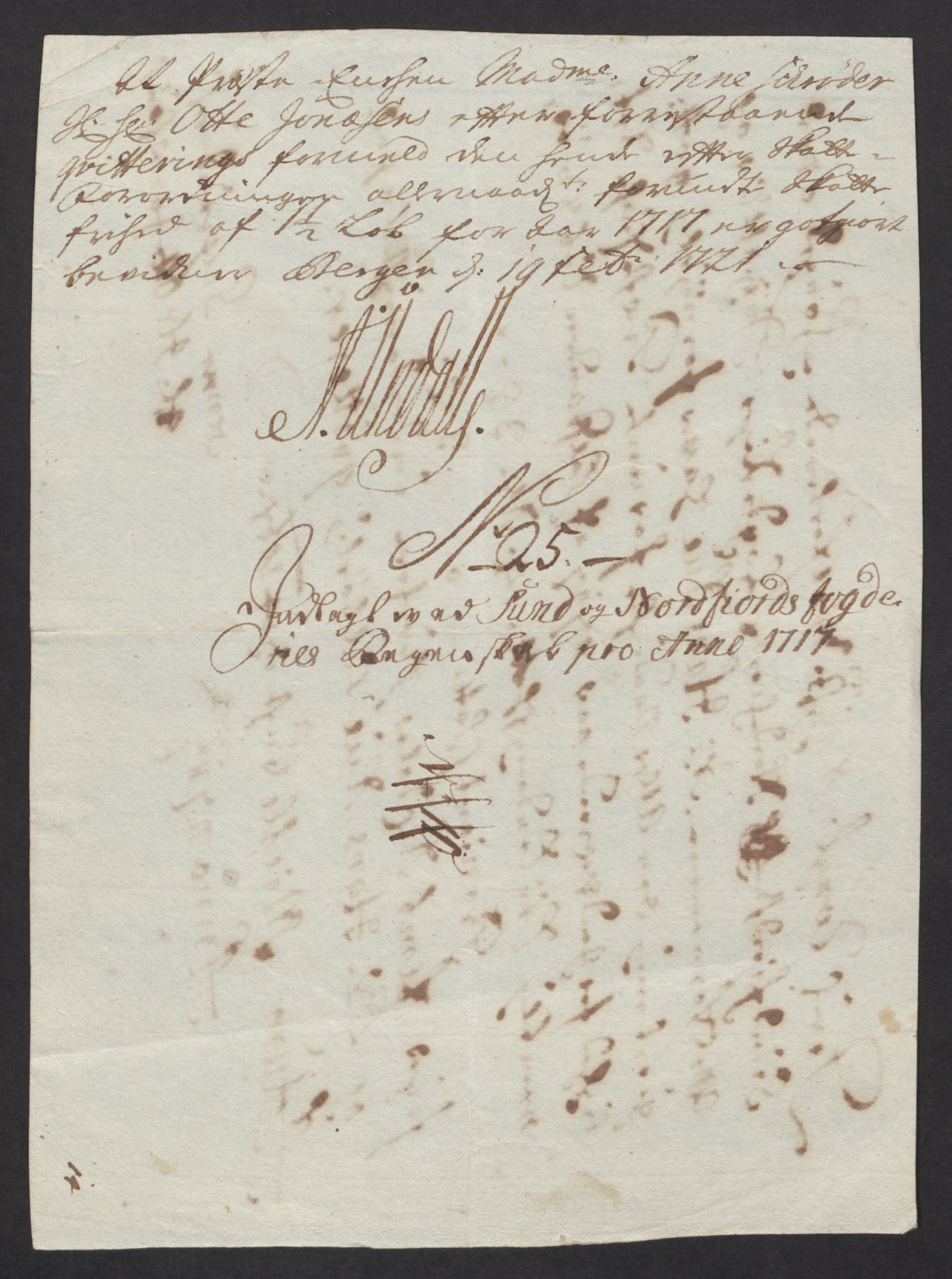 Rentekammeret inntil 1814, Reviderte regnskaper, Fogderegnskap, AV/RA-EA-4092/R53/L3441: Fogderegnskap Sunn- og Nordfjord, 1717-1718, s. 195