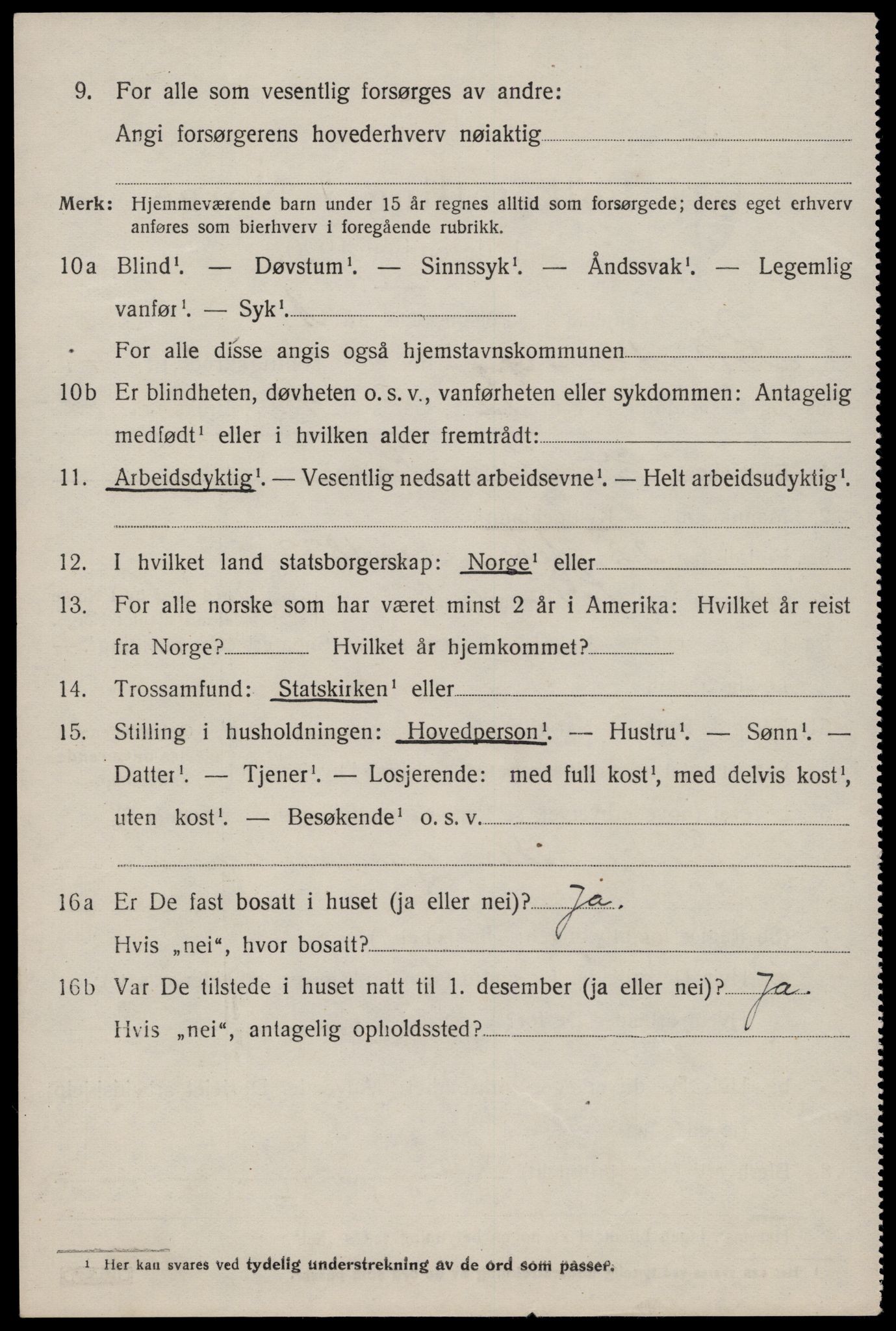 SAST, Folketelling 1920 for 1111 Sokndal herred, 1920, s. 2984
