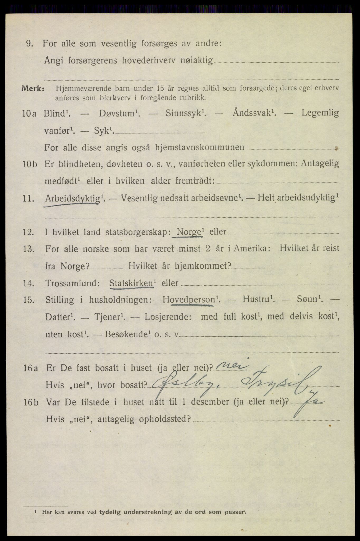 SAH, Folketelling 1920 for 0428 Trysil herred, 1920, s. 12706
