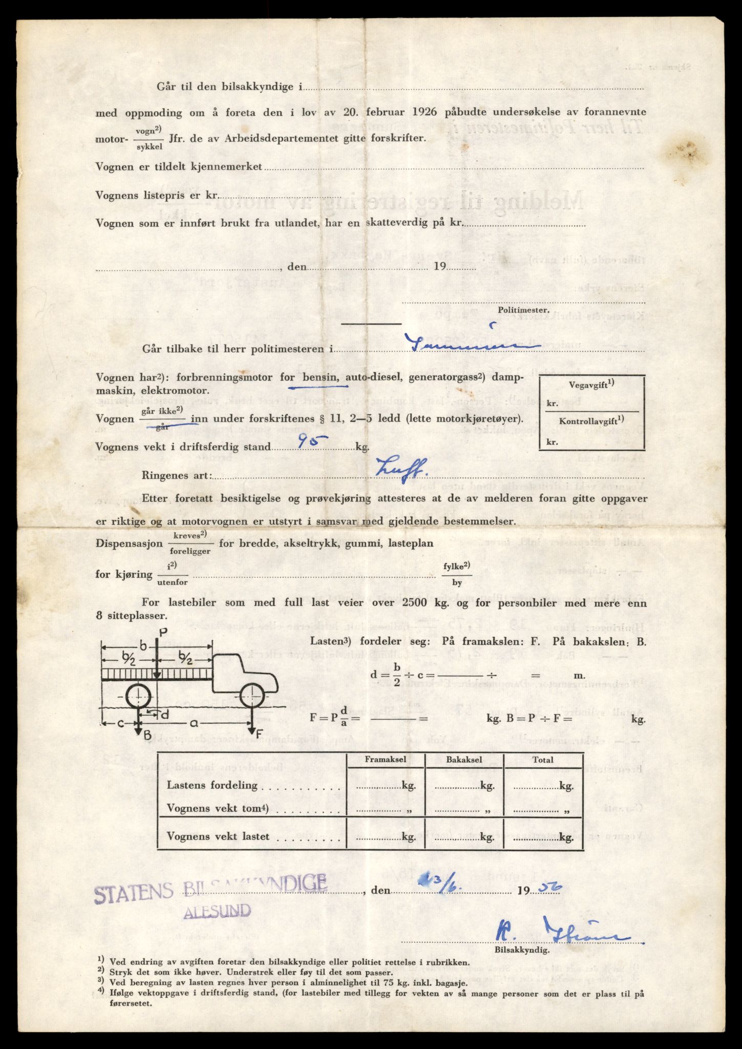Møre og Romsdal vegkontor - Ålesund trafikkstasjon, AV/SAT-A-4099/F/Fe/L0039: Registreringskort for kjøretøy T 13361 - T 13530, 1927-1998, s. 2724