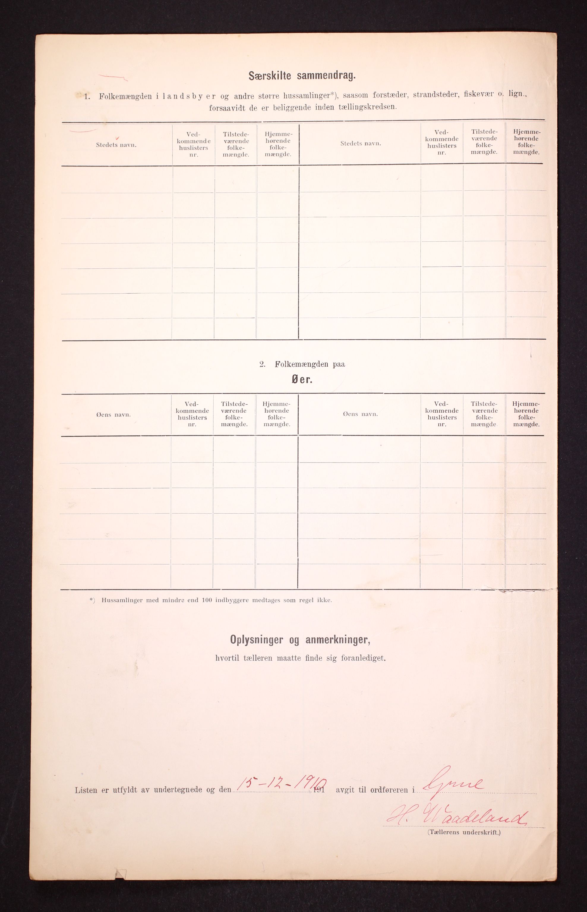 RA, Folketelling 1910 for 0423 Grue herred, 1910, s. 6