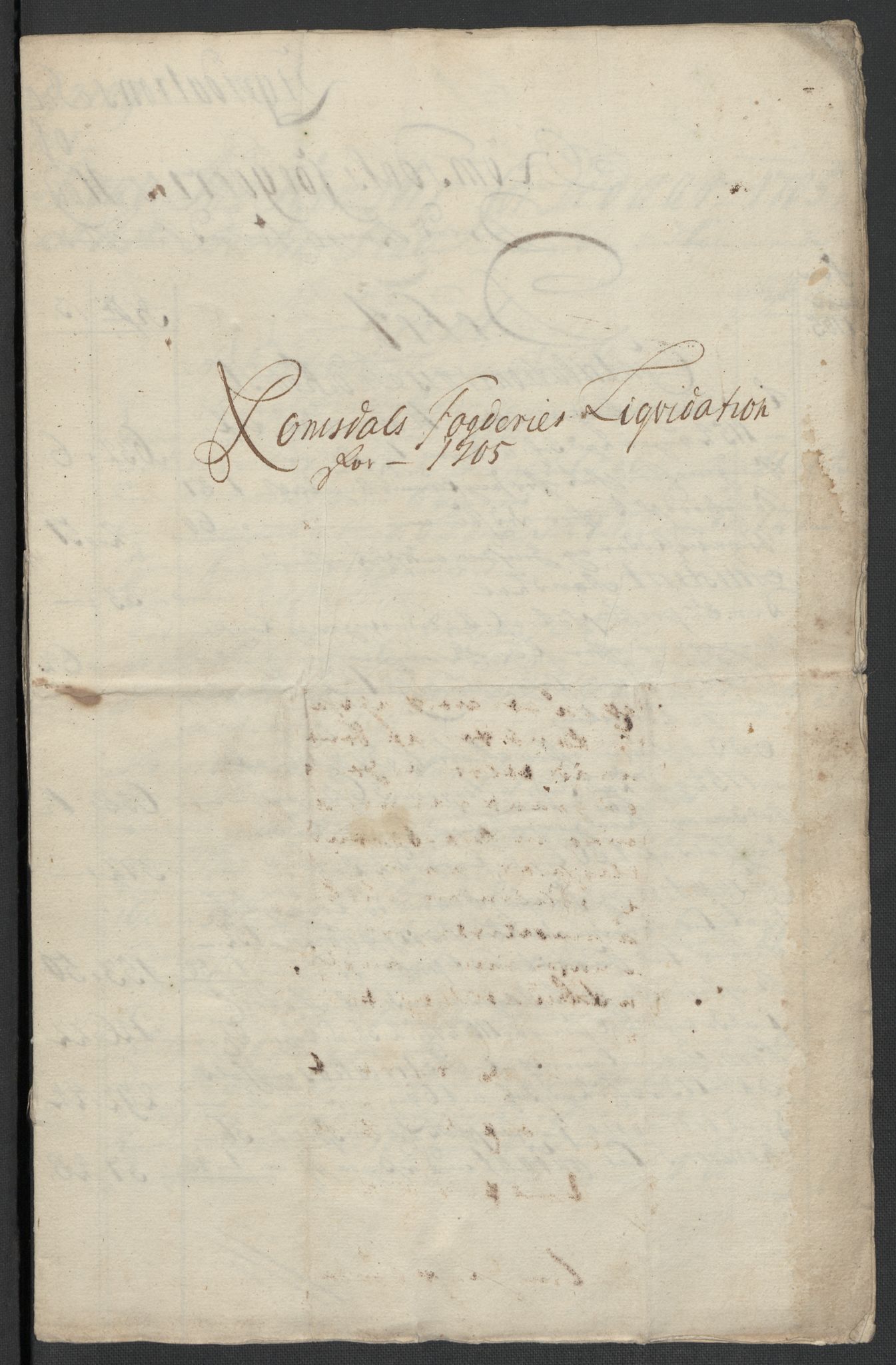 Rentekammeret inntil 1814, Reviderte regnskaper, Fogderegnskap, RA/EA-4092/R55/L3656: Fogderegnskap Romsdal, 1703-1705, s. 358