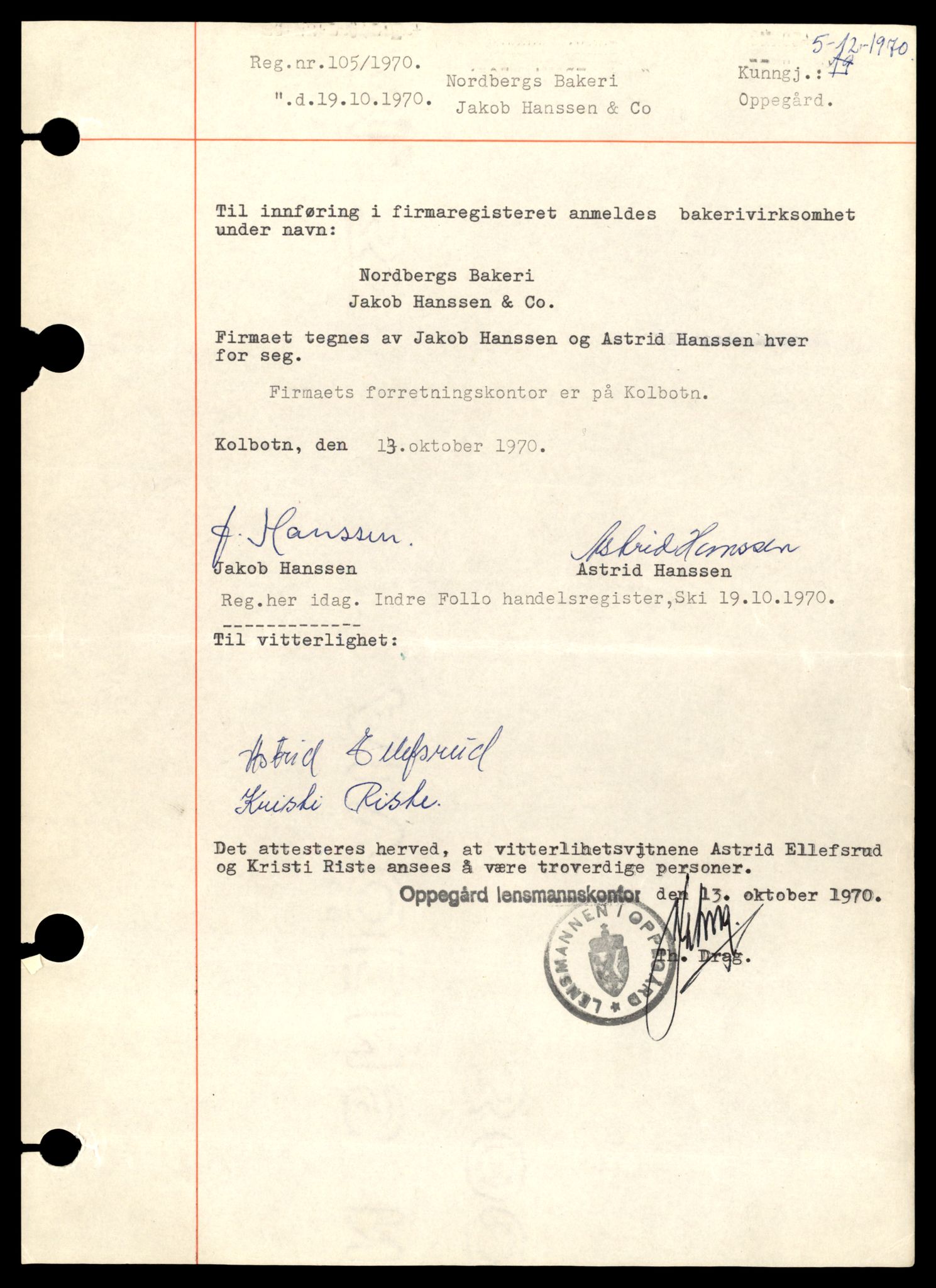 Indre Follo tingrett, AV/SAT-A-10086/K/Kb/Kba/L0005: Enkeltmannsforetak, No - Sh, 1944-1990, s. 7