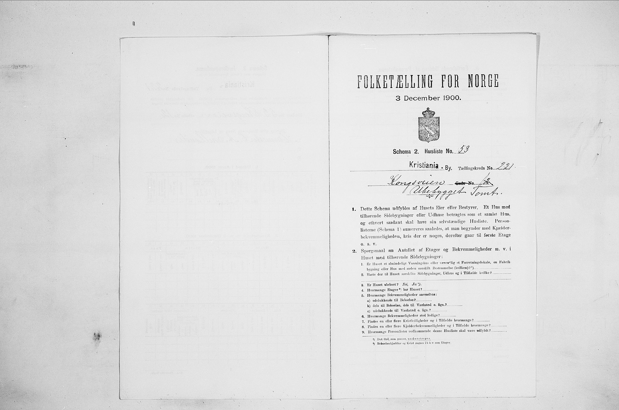 SAO, Folketelling 1900 for 0301 Kristiania kjøpstad, 1900, s. 48894