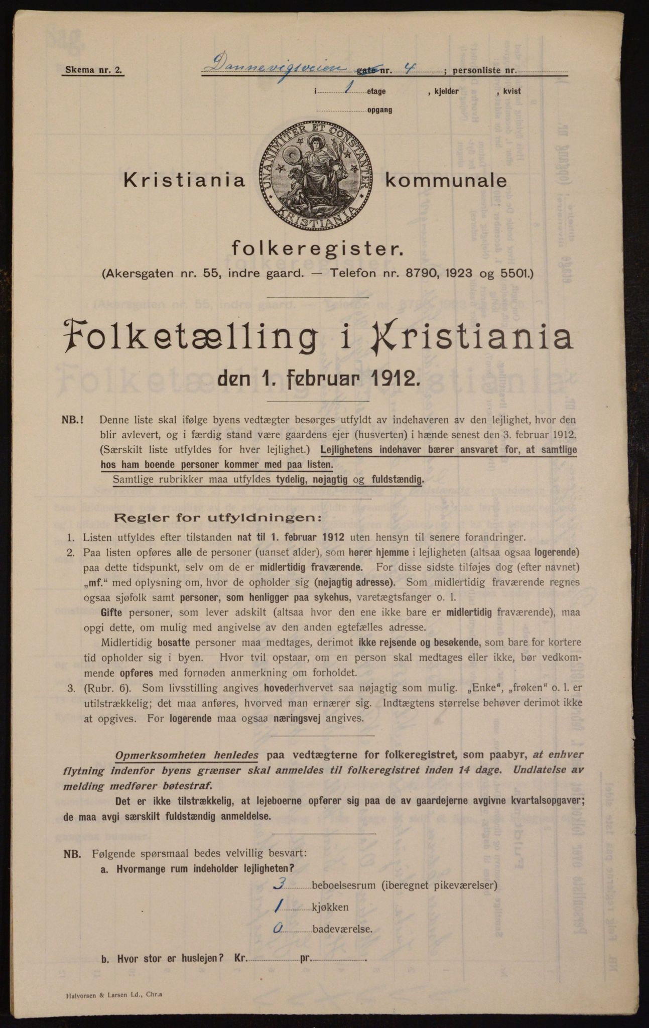 OBA, Kommunal folketelling 1.2.1912 for Kristiania, 1912, s. 14978