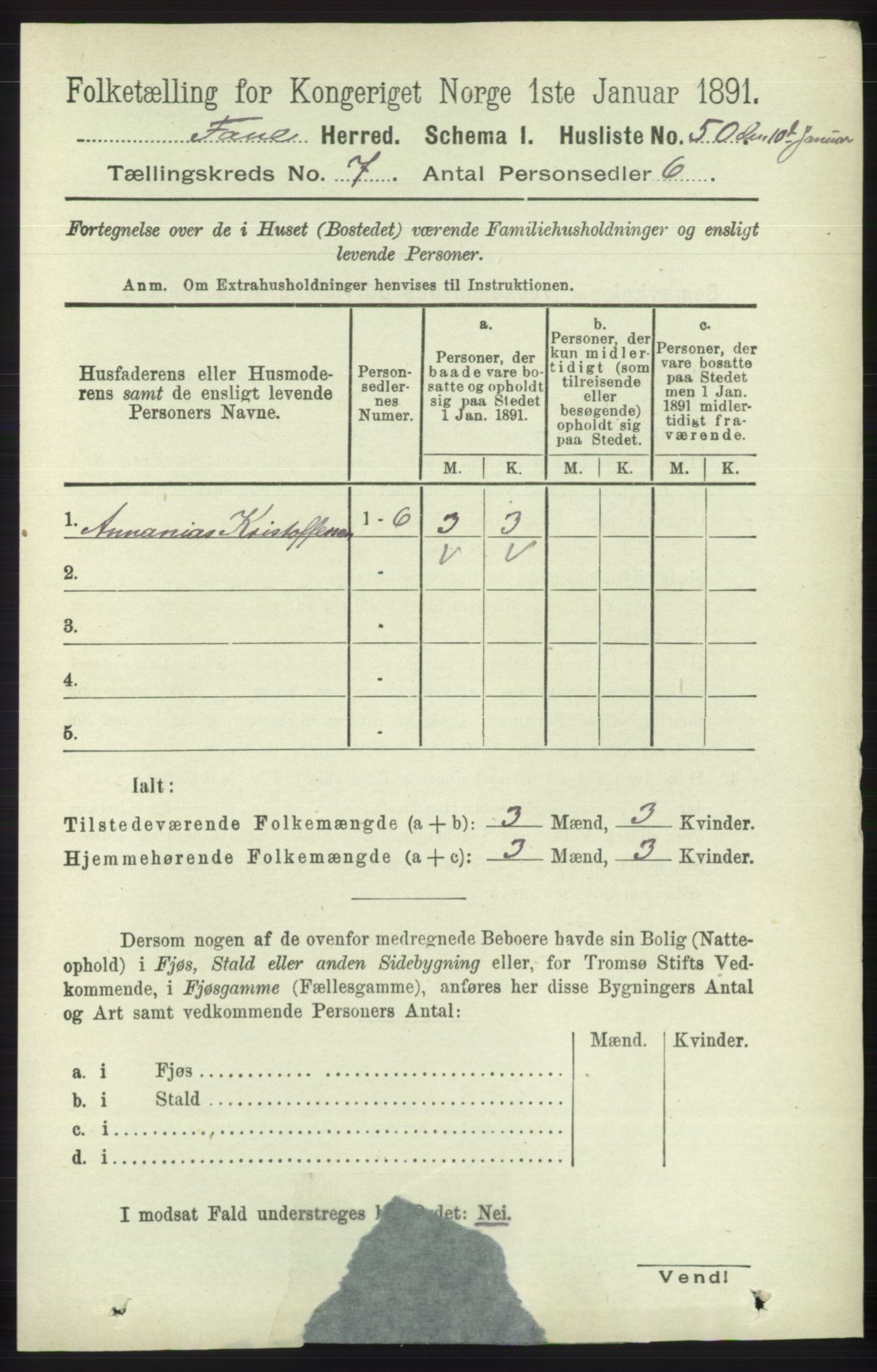 RA, Folketelling 1891 for 1249 Fana herred, 1891, s. 2965