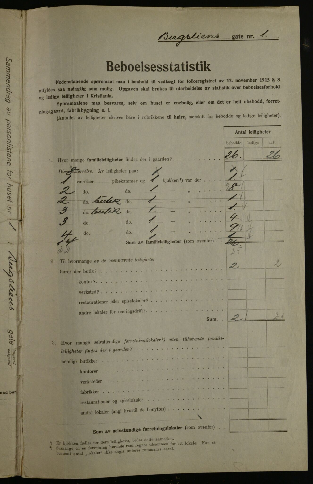 OBA, Kommunal folketelling 1.12.1923 for Kristiania, 1923, s. 4914