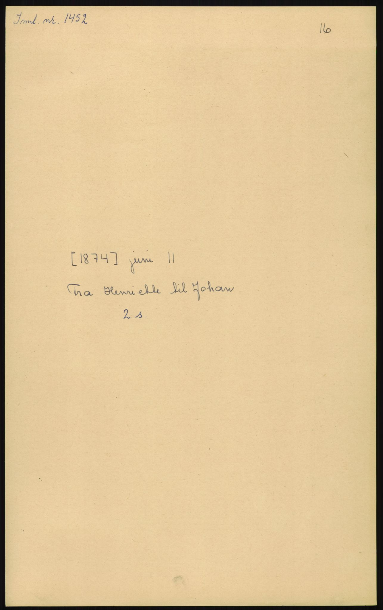 Samlinger til kildeutgivelse, Amerikabrevene, AV/RA-EA-4057/F/L0008: Innlån fra Hedmark: Gamkind - Semmingsen, 1838-1914, s. 189