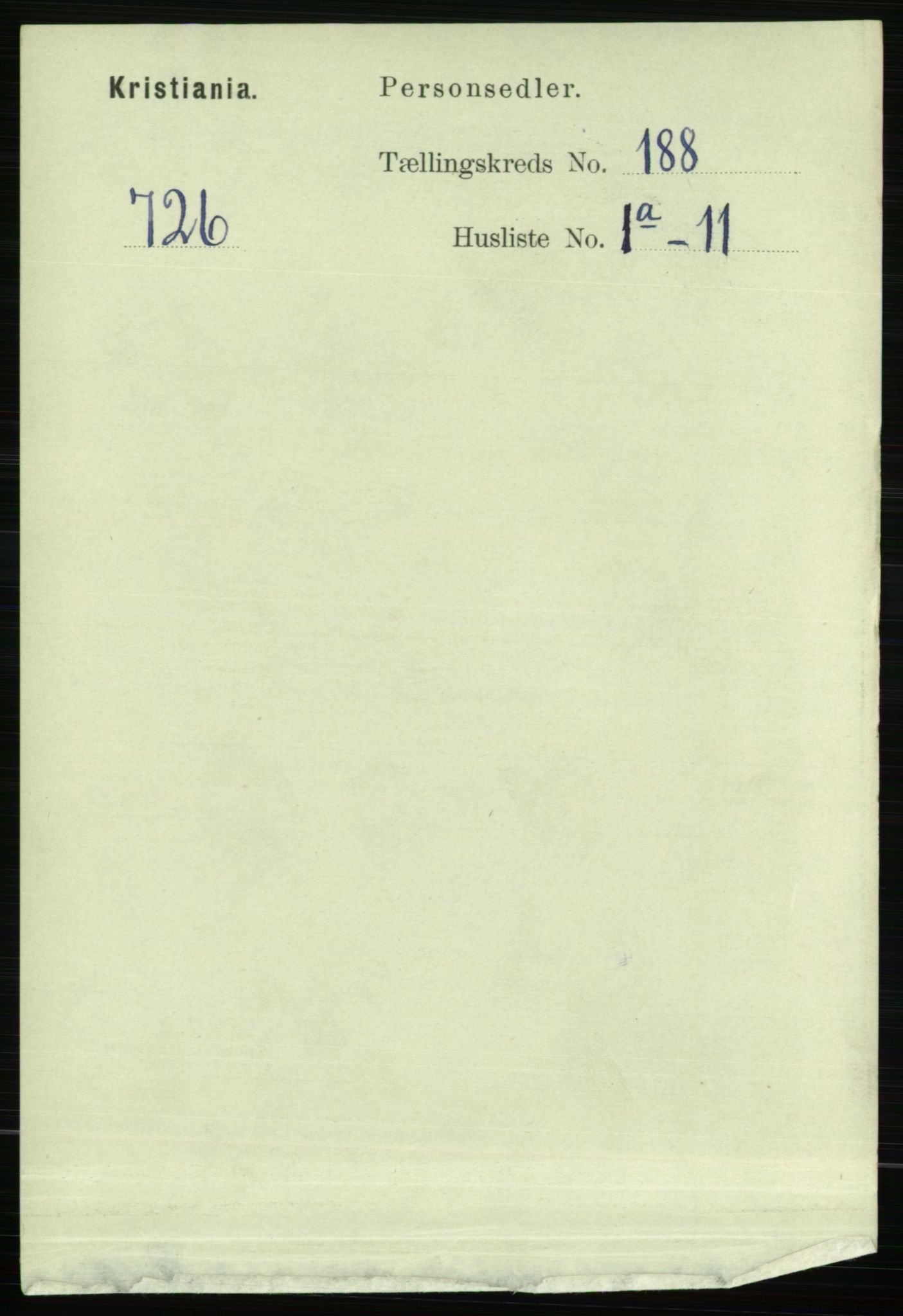 RA, Folketelling 1891 for 0301 Kristiania kjøpstad, 1891, s. 112638