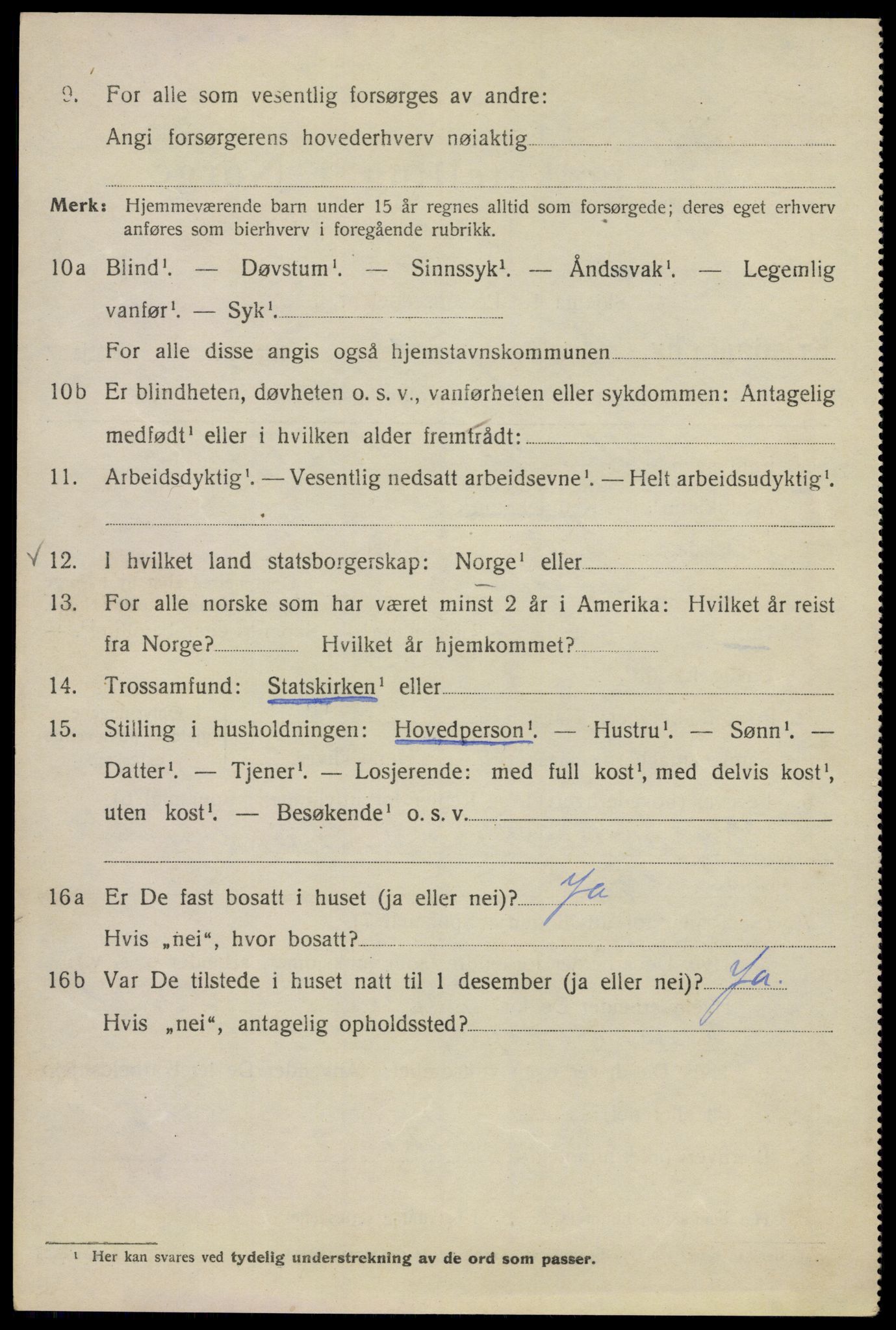 SAO, Folketelling 1920 for 0301 Kristiania kjøpstad, 1920, s. 159820