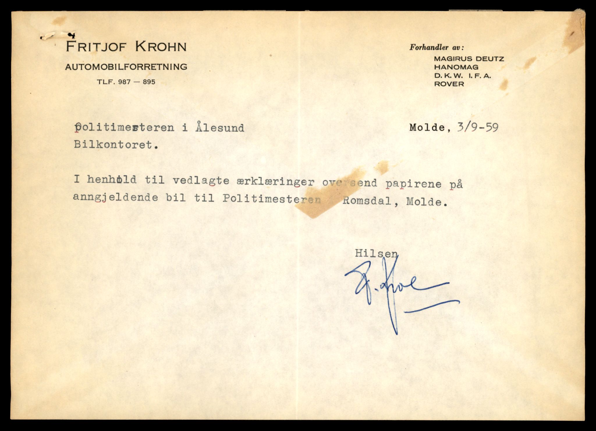 Møre og Romsdal vegkontor - Ålesund trafikkstasjon, AV/SAT-A-4099/F/Fe/L0033: Registreringskort for kjøretøy T 12151 - T 12474, 1927-1998, s. 1581