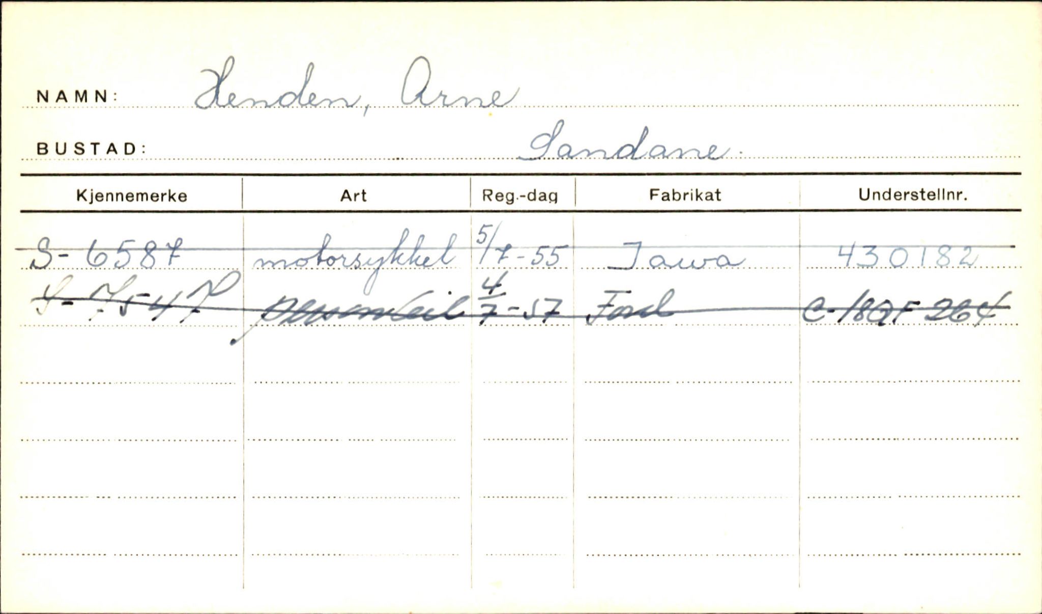 Statens vegvesen, Sogn og Fjordane vegkontor, AV/SAB-A-5301/4/F/L0001A: Eigarregister Fjordane til 1.6.1961, 1930-1961, s. 379