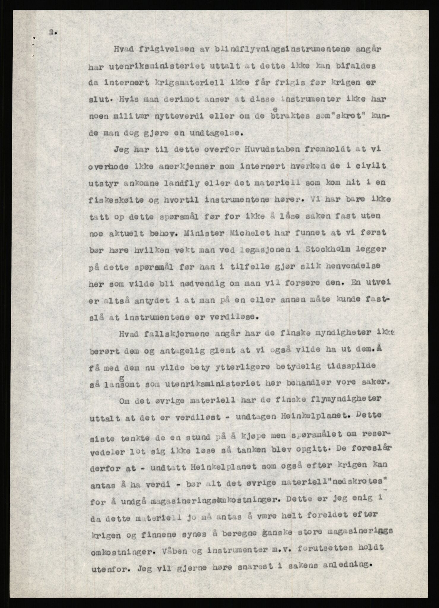 Forsvaret, Forsvarets krigshistoriske avdeling, AV/RA-RAFA-2017/Y/Ya/L0006: II-C-11-11,2 - Utenriksdepartementet.  Legasjonen i Helsingfors., 1940-1946, s. 129