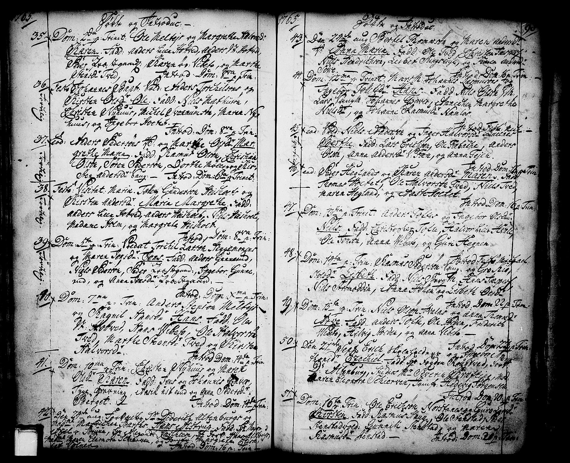 Holla kirkebøker, SAKO/A-272/F/Fa/L0001: Ministerialbok nr. 1, 1717-1779, s. 98