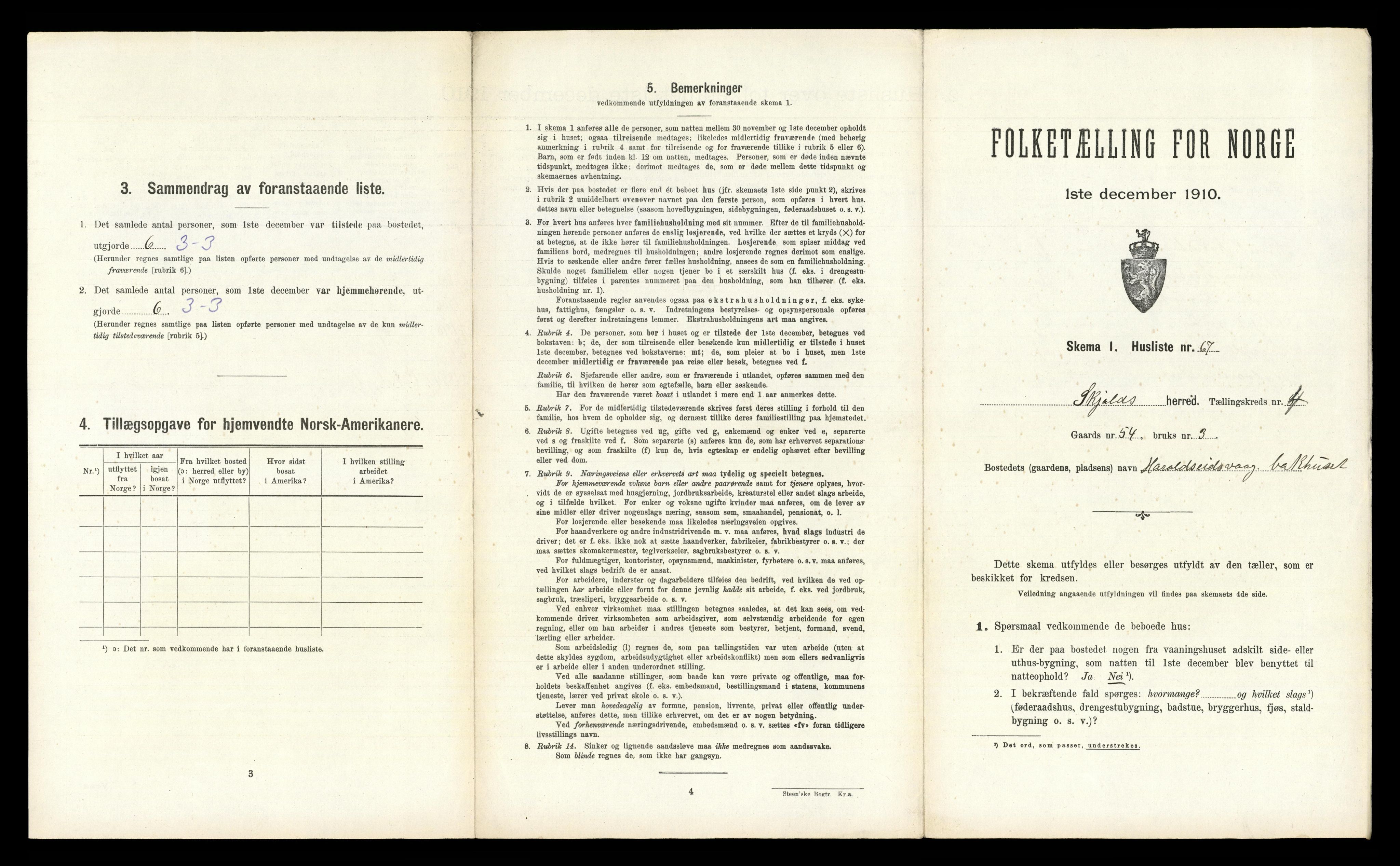 RA, Folketelling 1910 for 1154 Skjold herred, 1910, s. 446