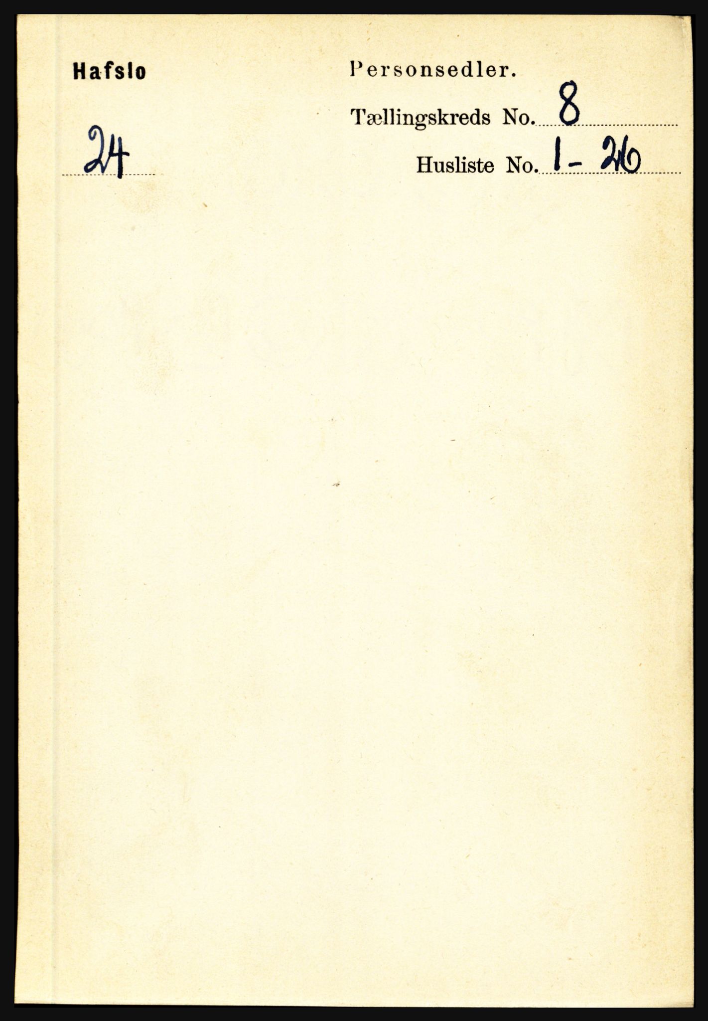 RA, Folketelling 1891 for 1425 Hafslo herred, 1891, s. 3177