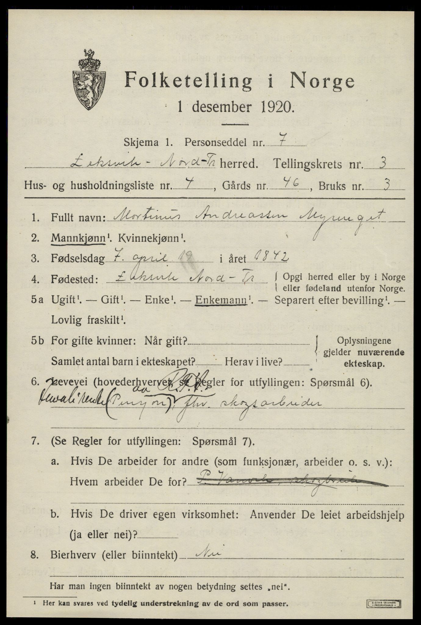 SAT, Folketelling 1920 for 1718 Leksvik herred, 1920, s. 2948