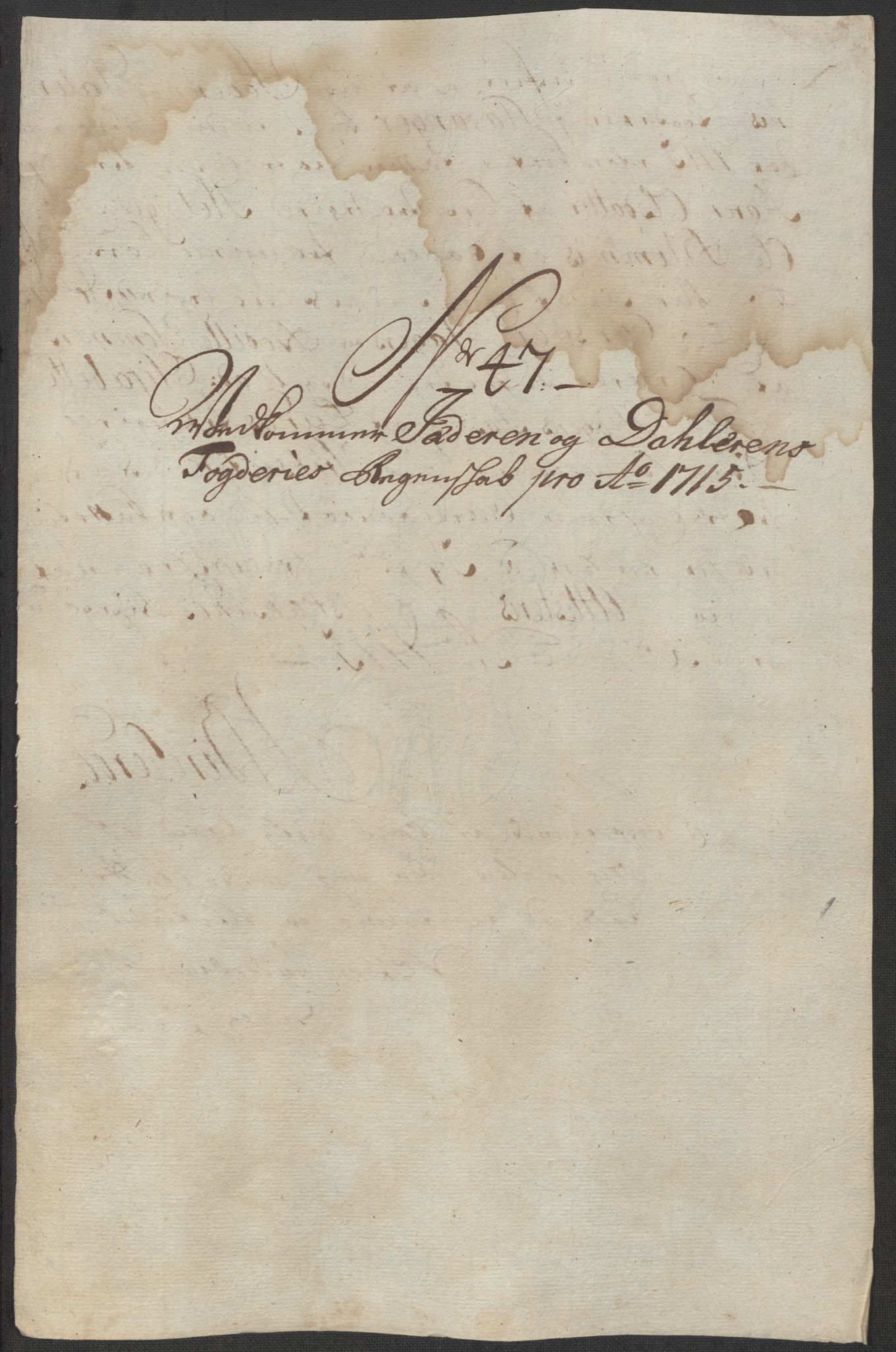 Rentekammeret inntil 1814, Reviderte regnskaper, Fogderegnskap, RA/EA-4092/R46/L2740: Fogderegnskap Jæren og Dalane, 1715-1716, s. 179