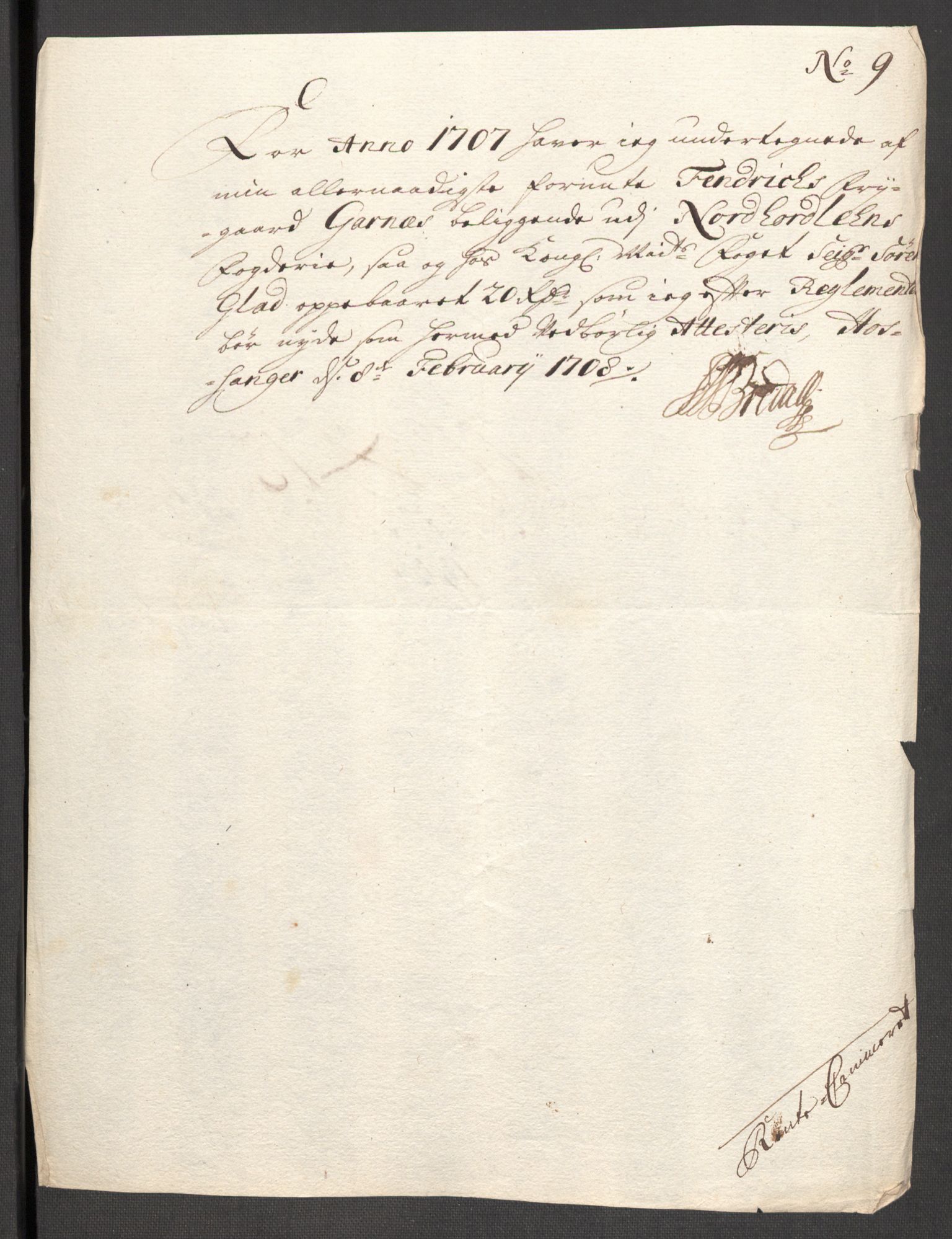 Rentekammeret inntil 1814, Reviderte regnskaper, Fogderegnskap, RA/EA-4092/R51/L3188: Fogderegnskap Nordhordland og Voss, 1706-1707, s. 117