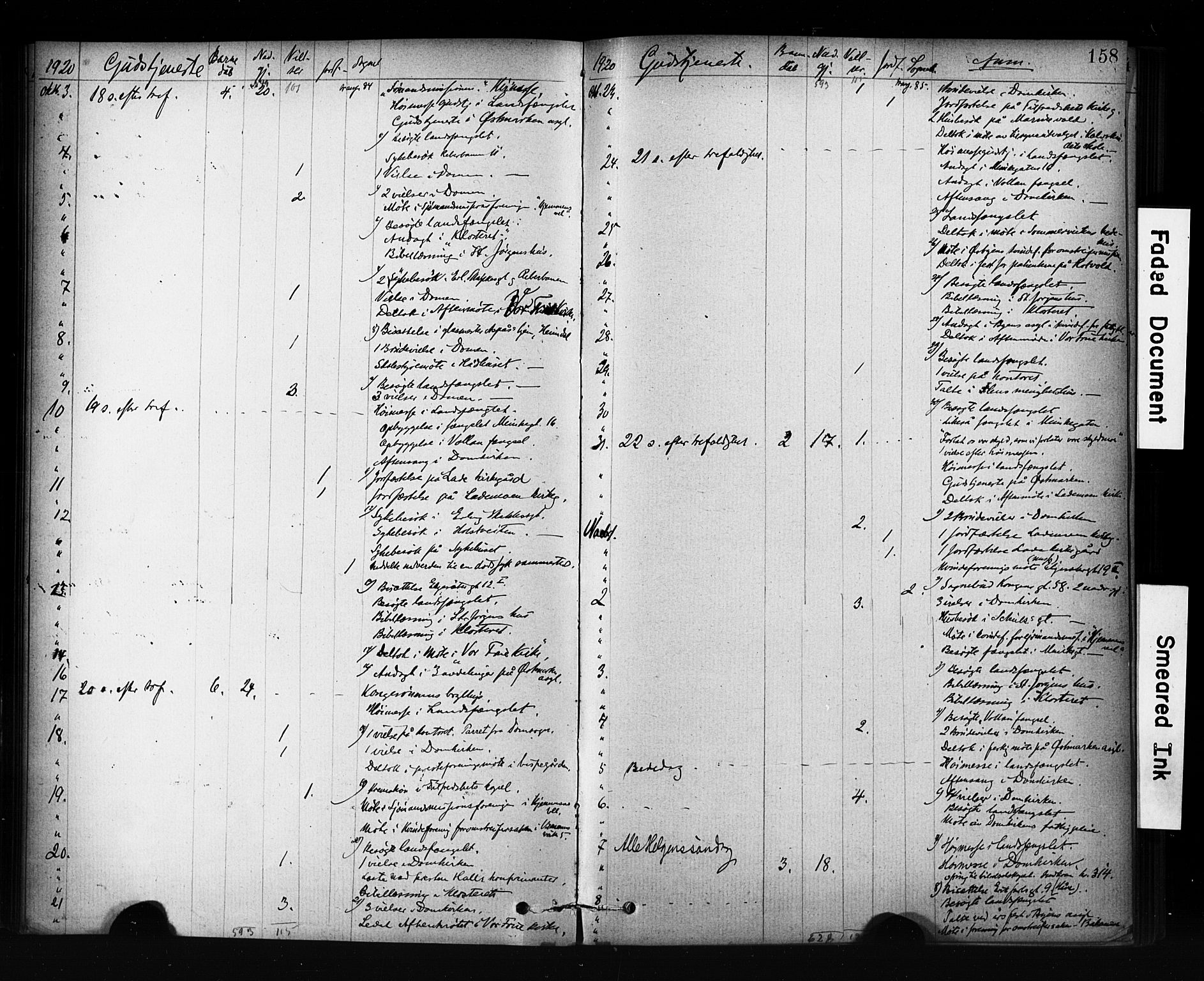 Ministerialprotokoller, klokkerbøker og fødselsregistre - Sør-Trøndelag, SAT/A-1456/601/L0071: Residerende kapellans bok nr. 601B04, 1882-1931, s. 158