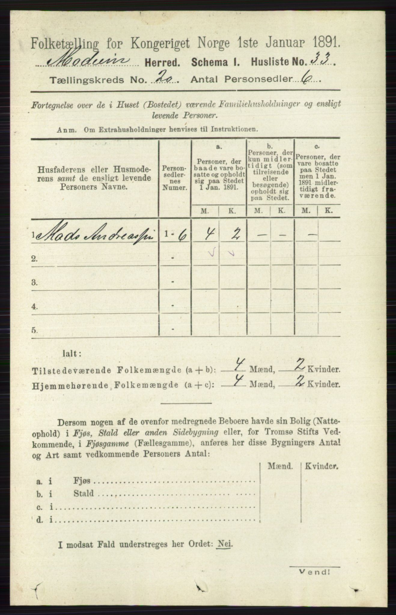 RA, Folketelling 1891 for 0623 Modum herred, 1891, s. 7794