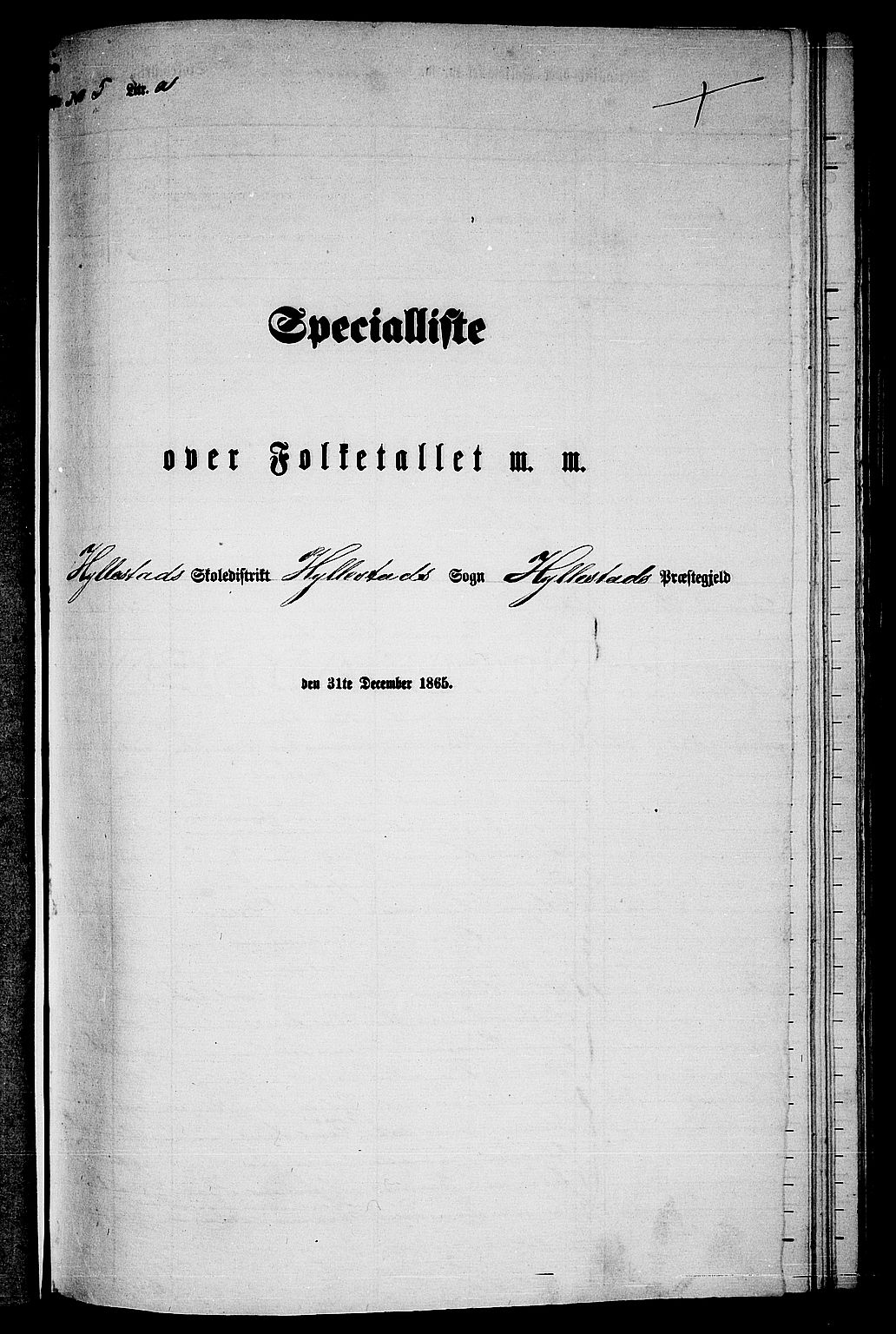 RA, Folketelling 1865 for 1413P Hyllestad prestegjeld, 1865, s. 74