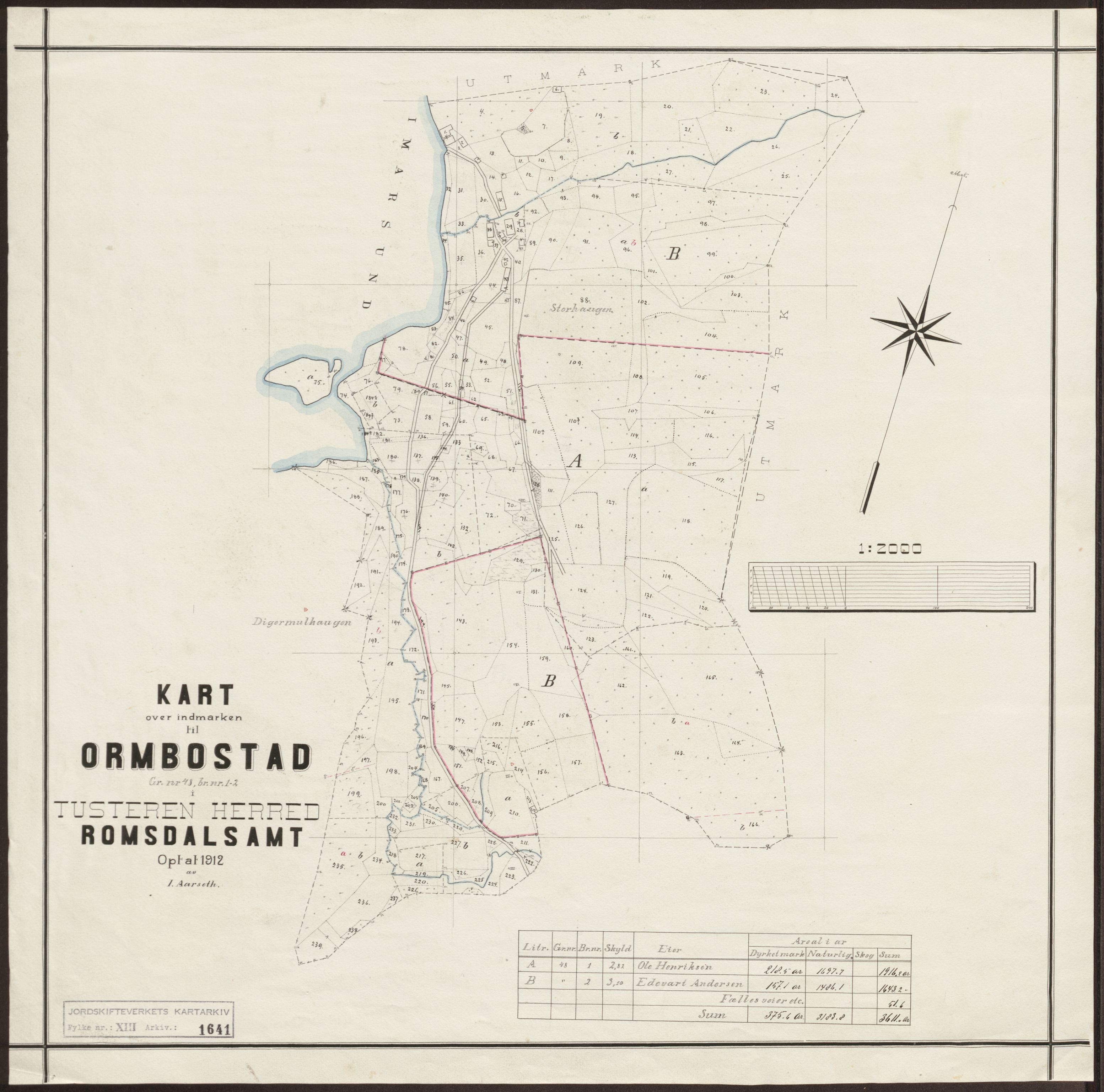 Jordskifteverkets kartarkiv, RA/S-3929/T, 1859-1988, s. 1926