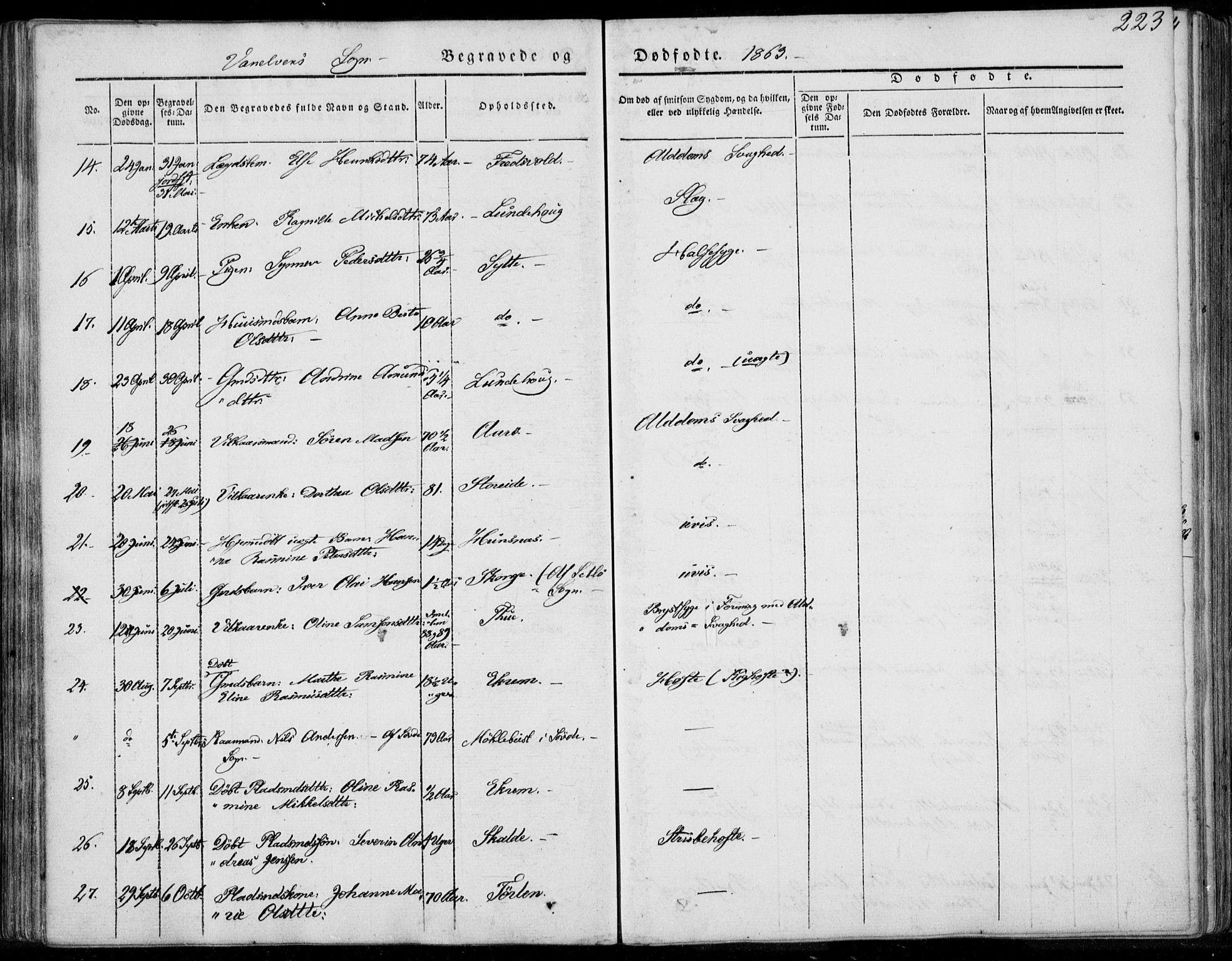 Ministerialprotokoller, klokkerbøker og fødselsregistre - Møre og Romsdal, AV/SAT-A-1454/501/L0006: Ministerialbok nr. 501A06, 1844-1868, s. 223