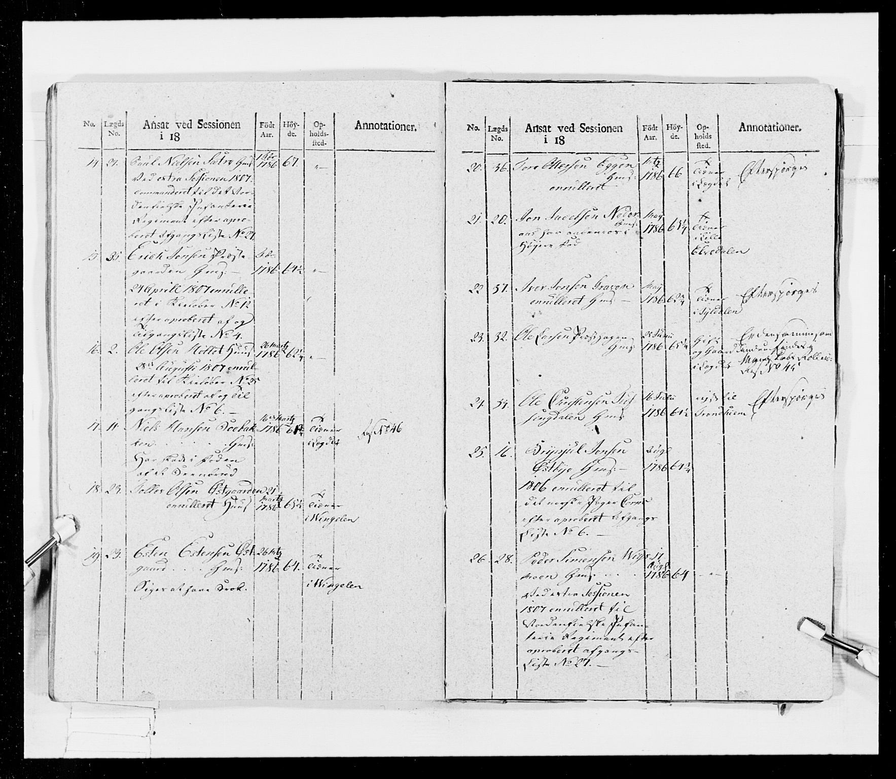 Generalitets- og kommissariatskollegiet, Det kongelige norske kommissariatskollegium, RA/EA-5420/E/Eh/L0026: Skiløperkompaniene, 1805-1810, s. 440