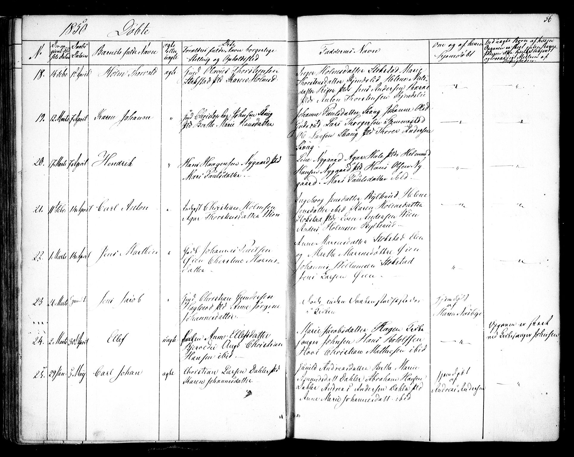 Hobøl prestekontor Kirkebøker, AV/SAO-A-2002/F/Fa/L0003: Ministerialbok nr. I 3, 1842-1864, s. 56