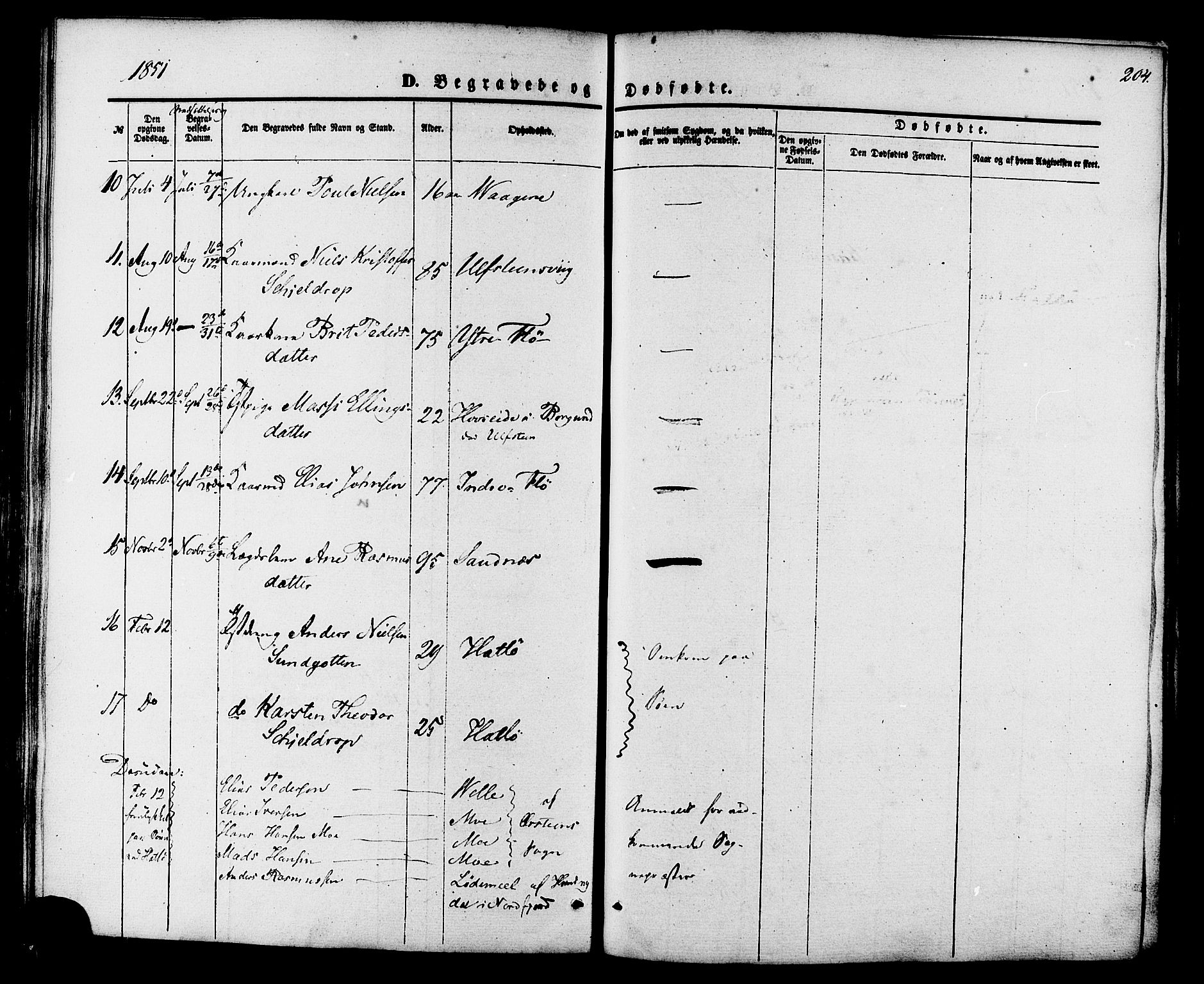 Ministerialprotokoller, klokkerbøker og fødselsregistre - Møre og Romsdal, AV/SAT-A-1454/509/L0105: Ministerialbok nr. 509A03, 1848-1882, s. 204