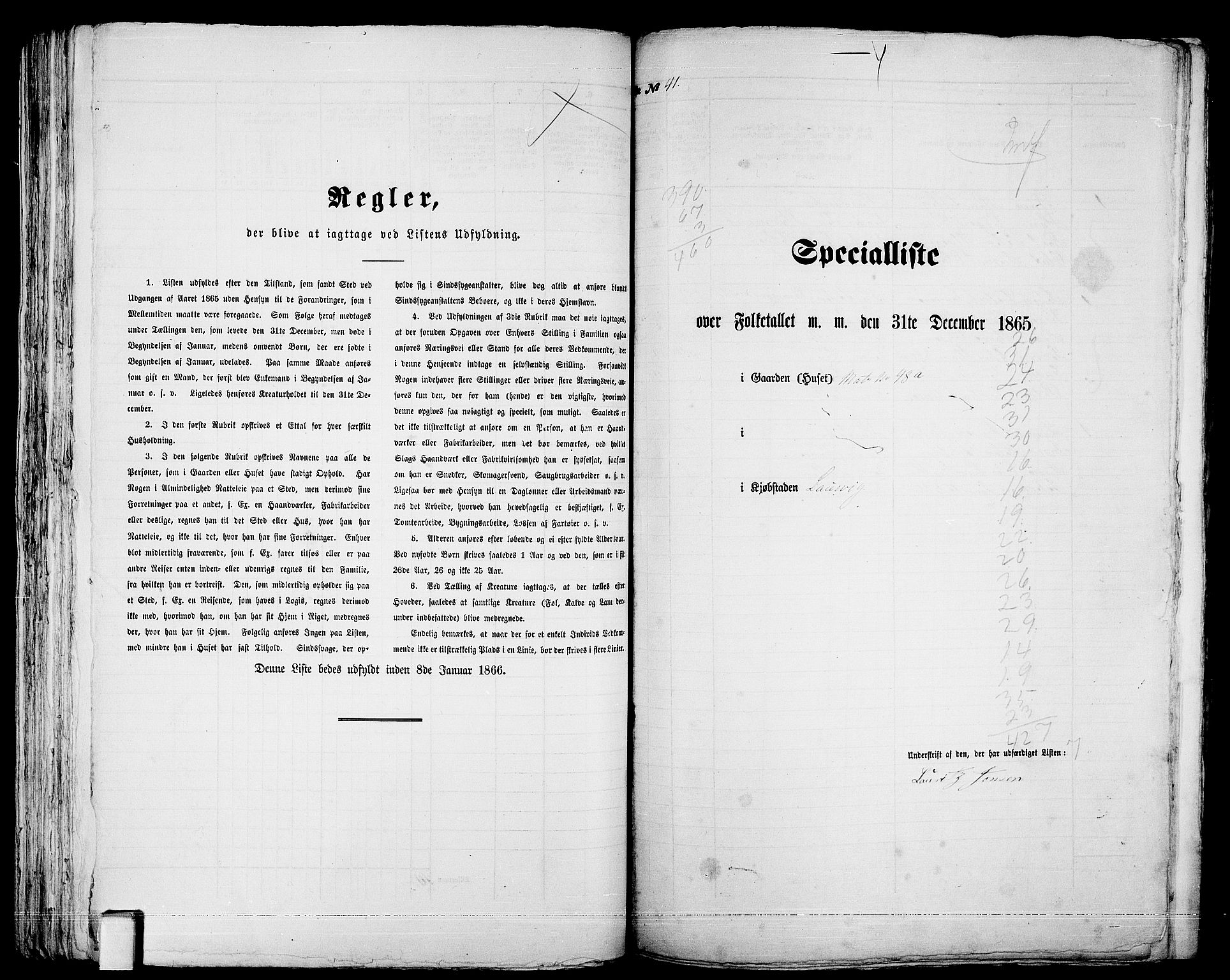 RA, Folketelling 1865 for 0707P Larvik prestegjeld, 1865, s. 95
