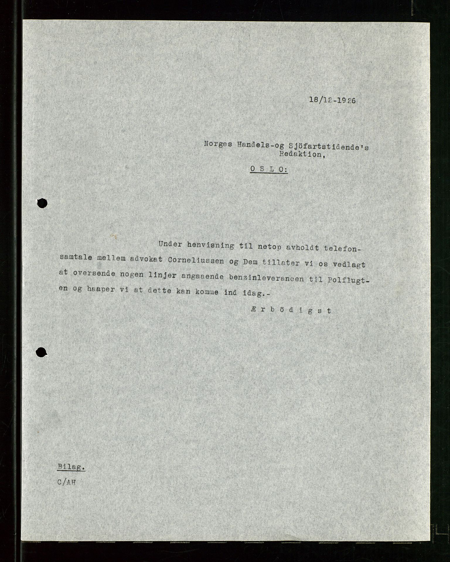 Pa 1521 - A/S Norske Shell, AV/SAST-A-101915/E/Ea/Eaa/L0024: Sjefskorrespondanse, 1926, s. 4