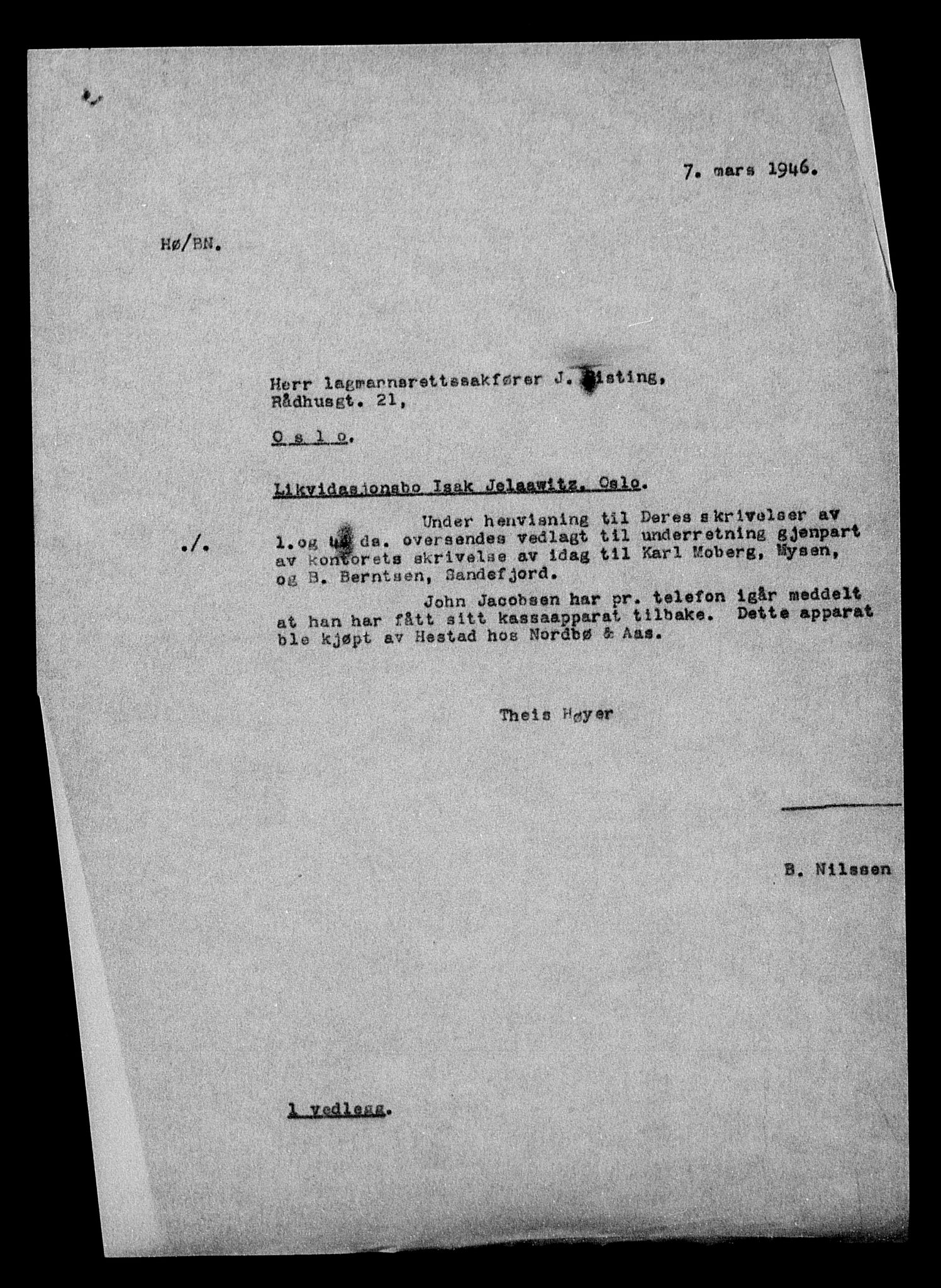 Justisdepartementet, Tilbakeføringskontoret for inndratte formuer, AV/RA-S-1564/H/Hc/Hcc/L0948: --, 1945-1947, s. 46