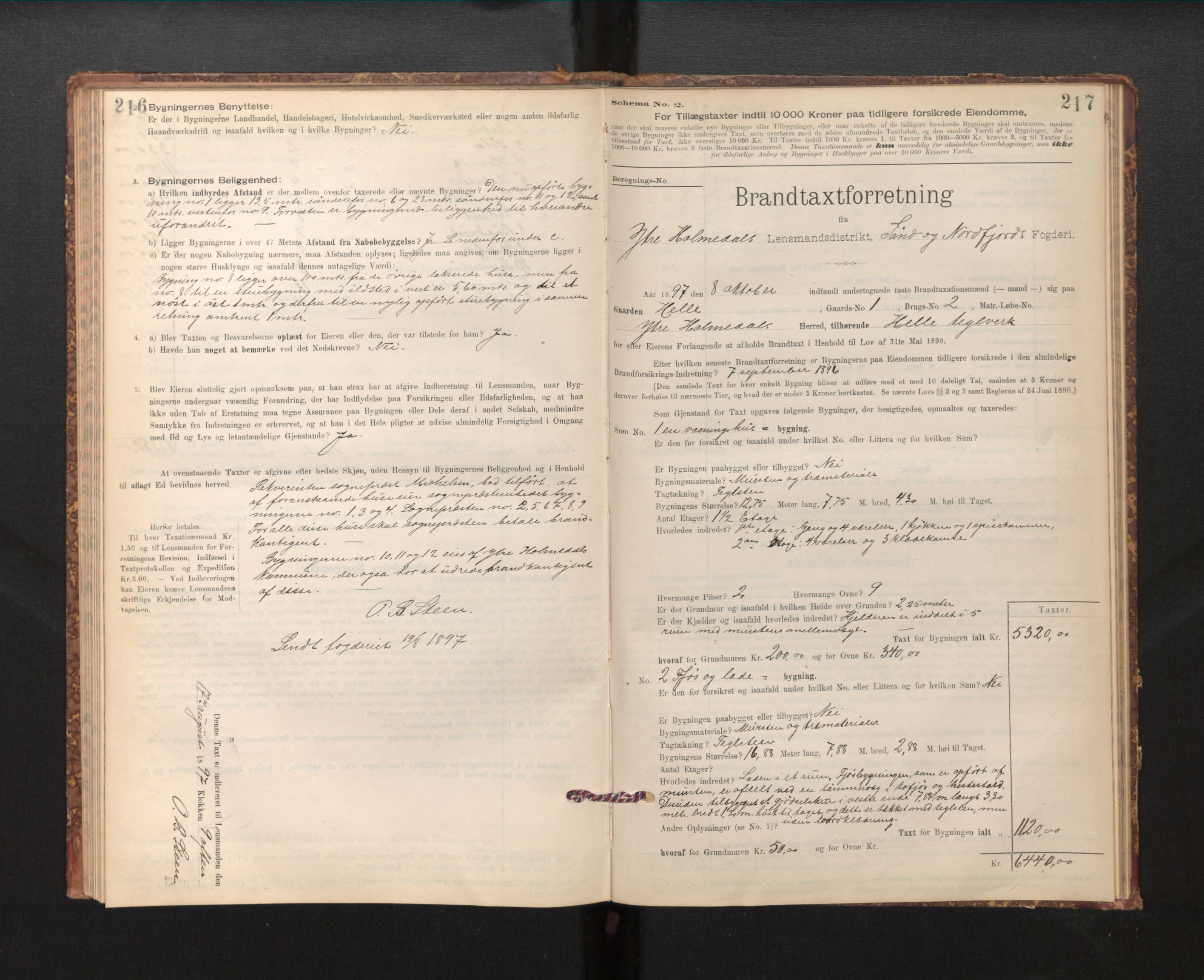 Lensmannen i Fjaler, SAB/A-27201/0012/L0006: Branntakstprotokoll, skjematakst, 1895-1937, s. 216-217