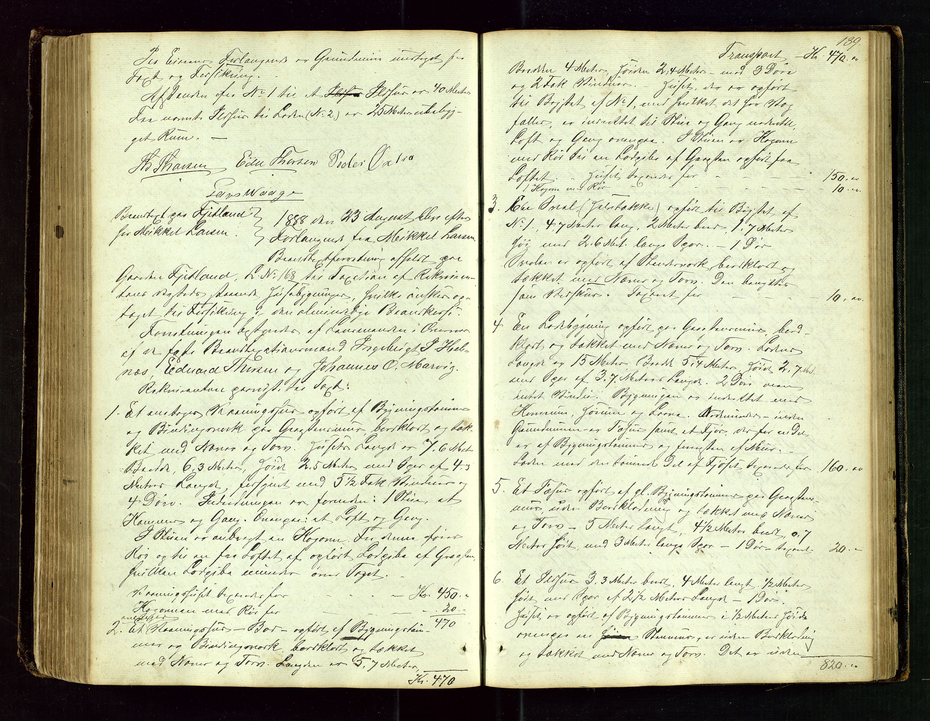 Jelsa lensmannskontor, AV/SAST-A-100360/Goa/L0001: Branntakstprotokoll, 1846-1914, s. 188b-189a